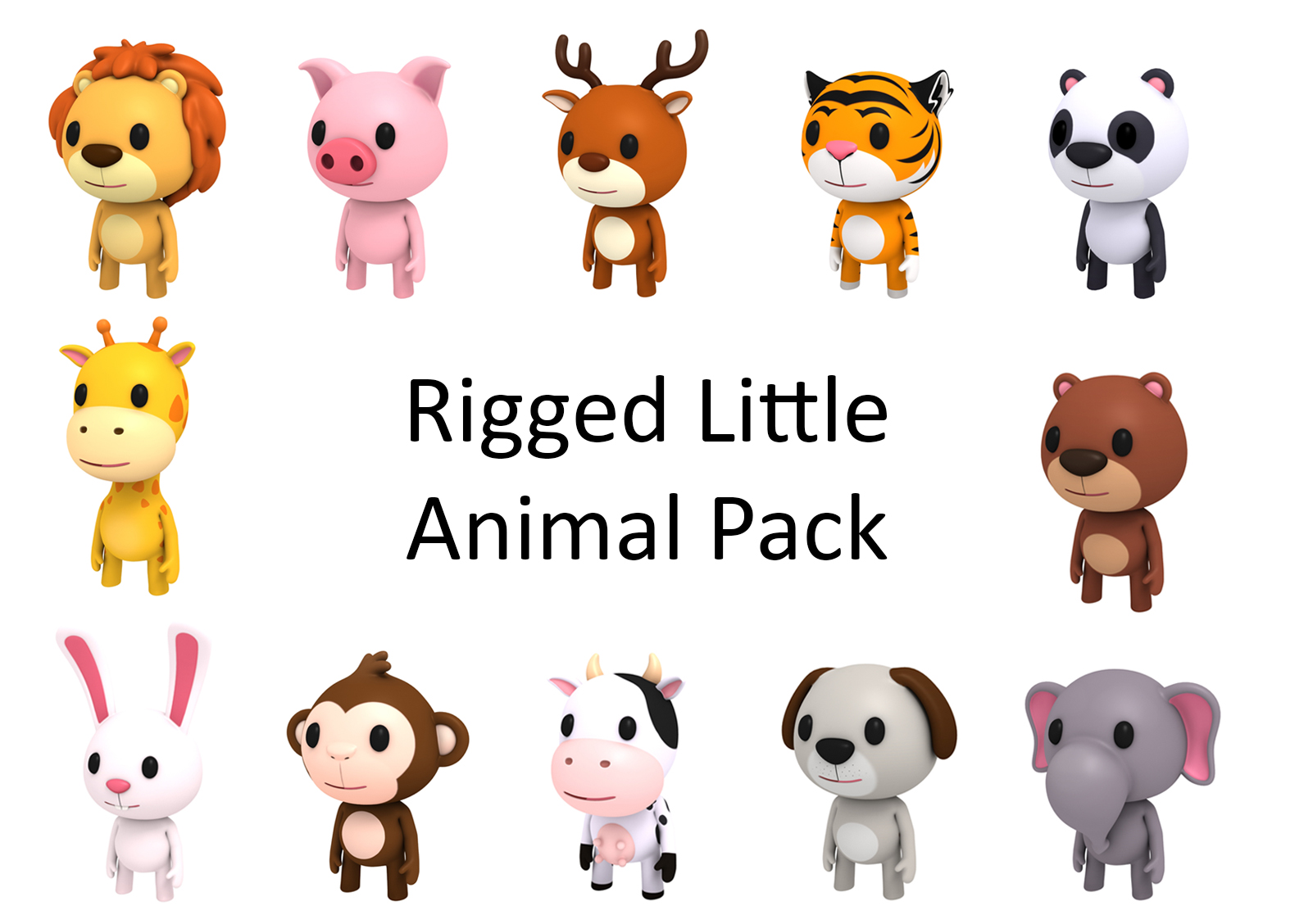 Rigged Little Animal Pack