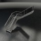 Stairs L-shape.