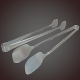 Fry Tong 3D Model Low - High Poly