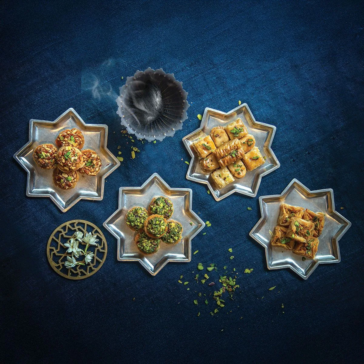 8 Point Star Plates - Set of 4 — image 2