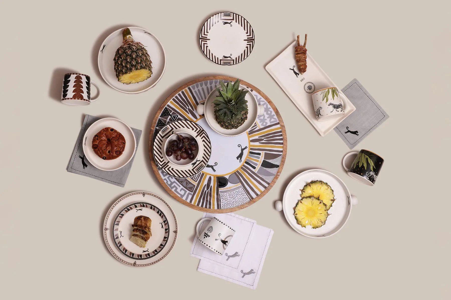 Africana Lazy Susan Platter — image 5