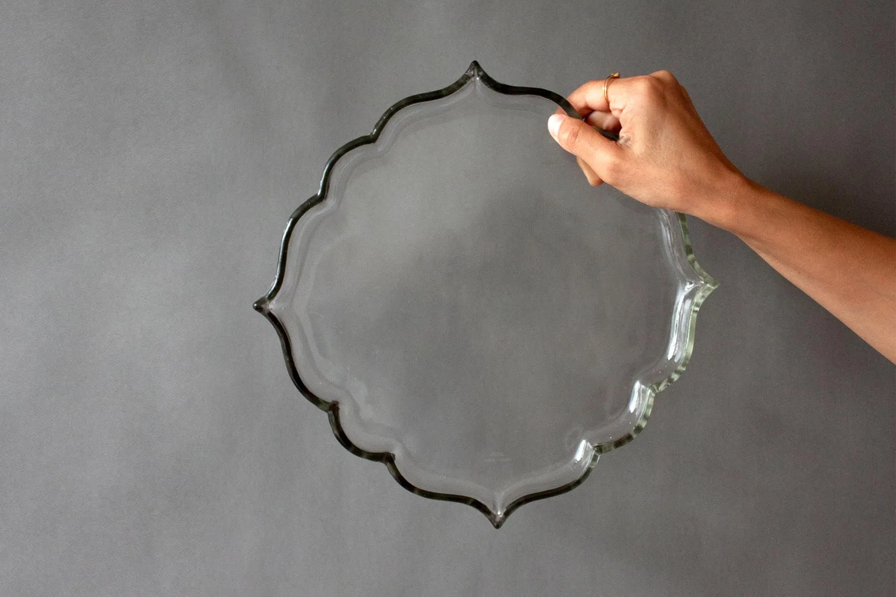 Arabesque Glass Plate