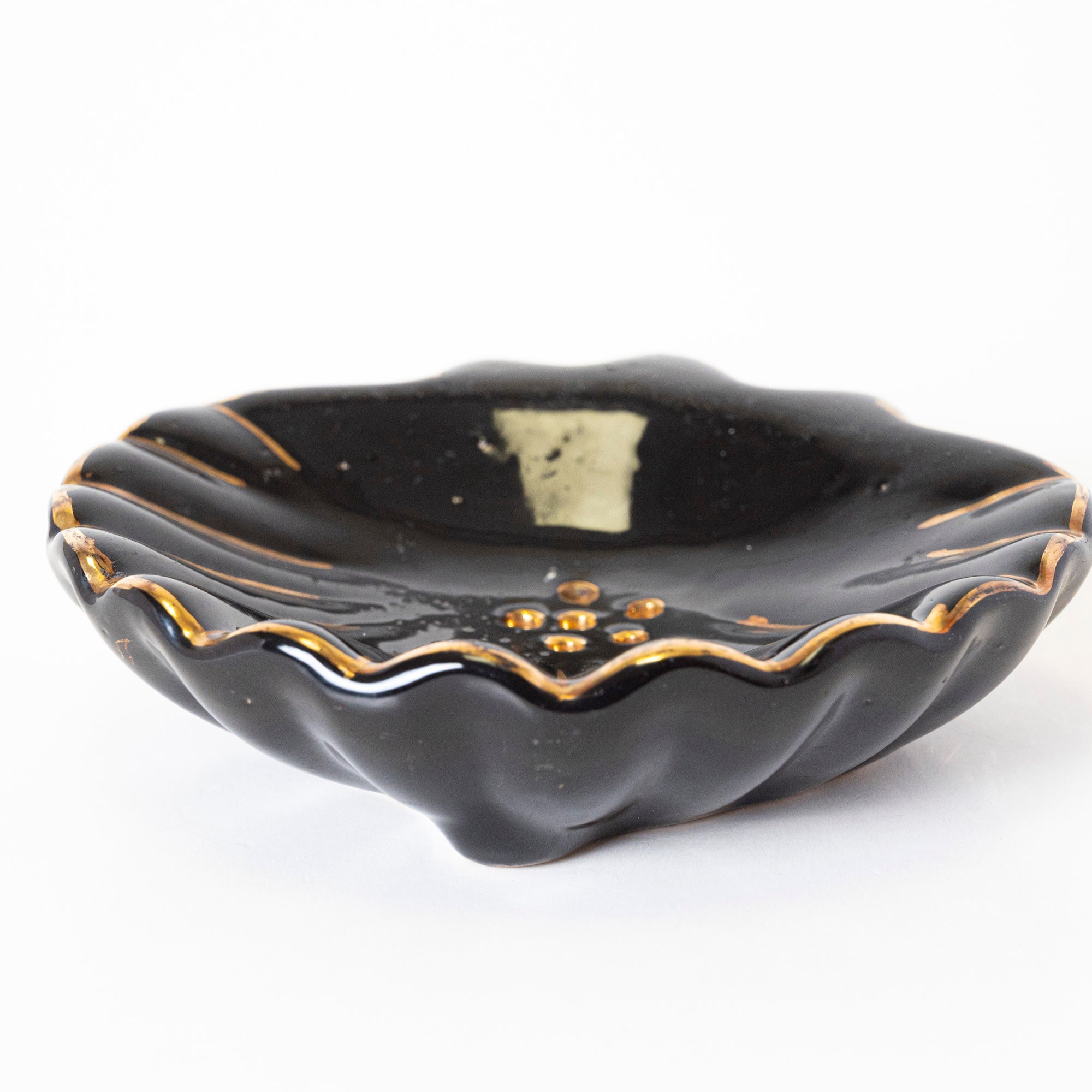 Black & Gold Soap Dish