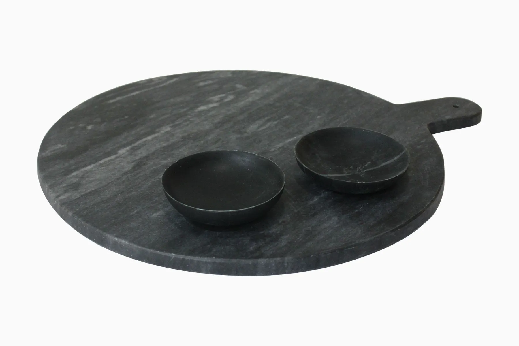 Black Marble Round Platter — image 3