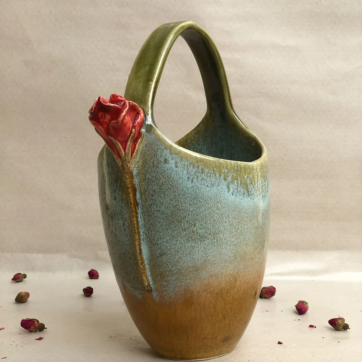 Ceramic Bag with Rose — image 7