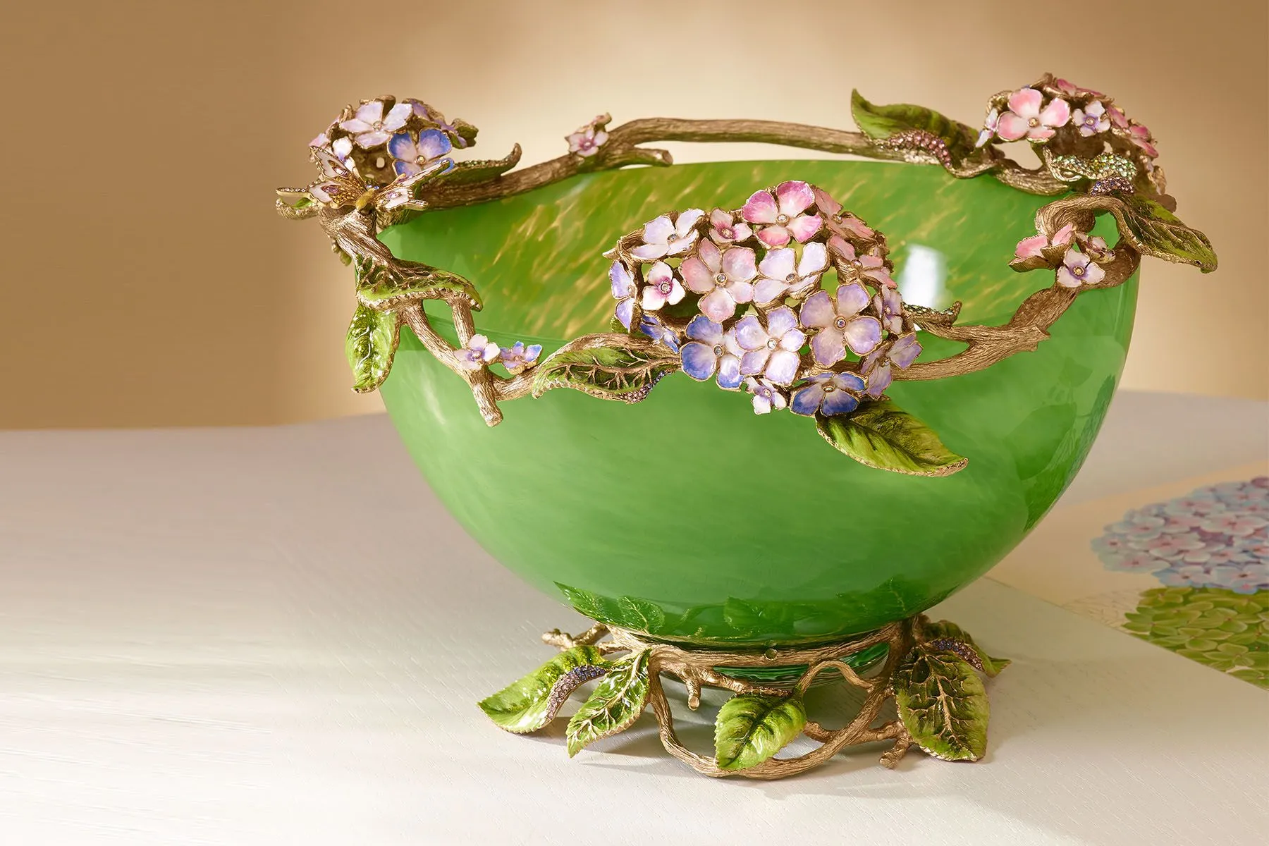 Hydrangea Glass Bowl — image 3