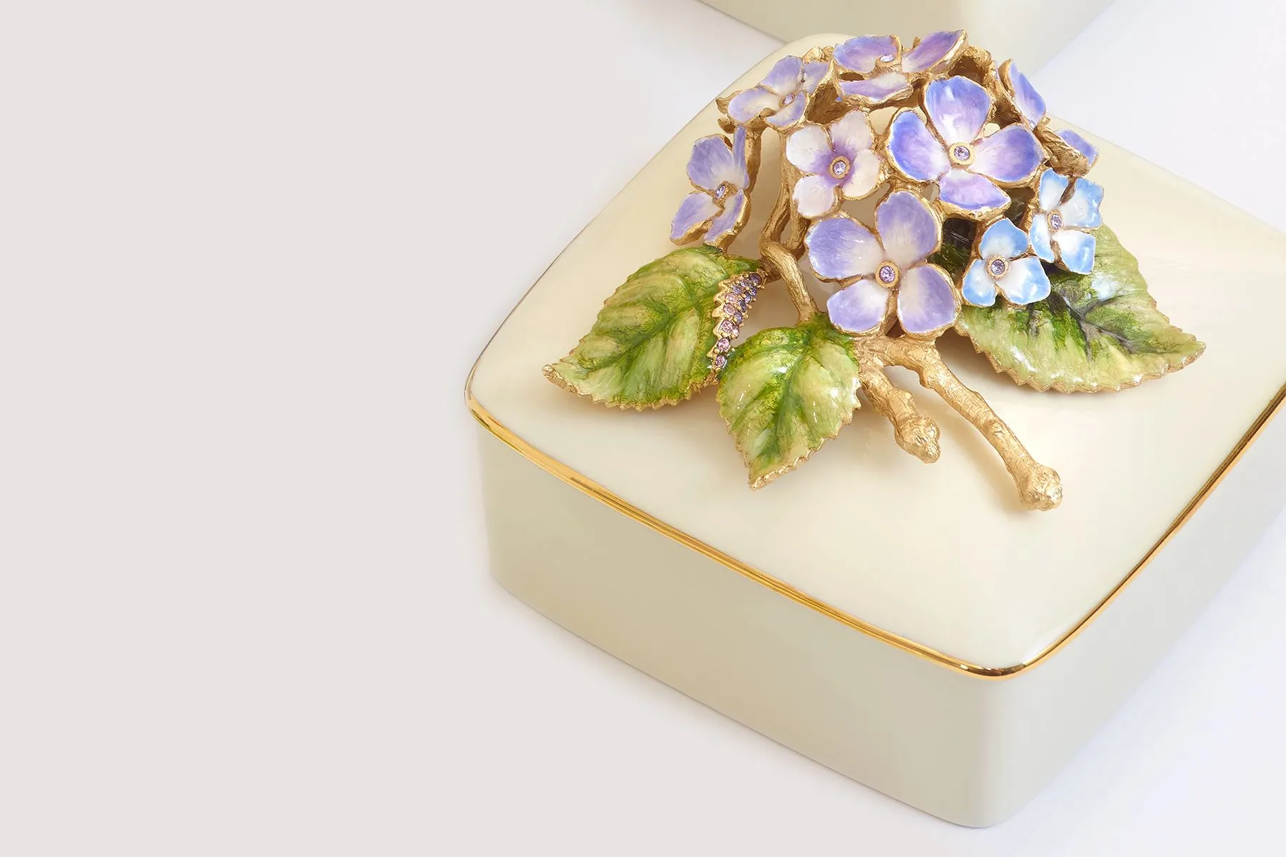 Hydrangea Porcelain Box — image 1