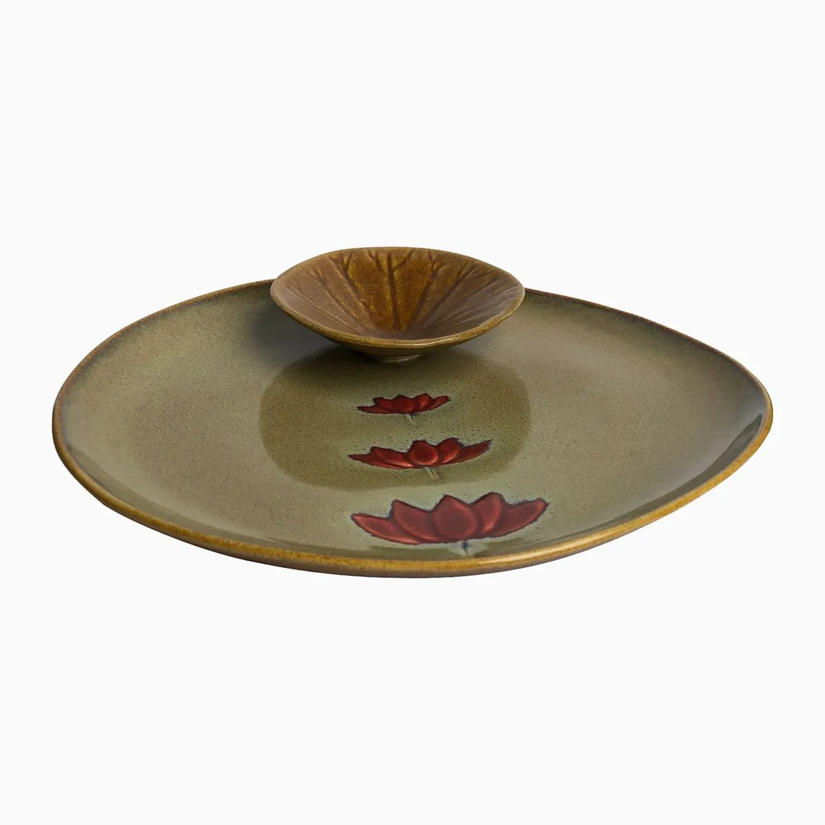Lotus Etched Dip Plate — image 5