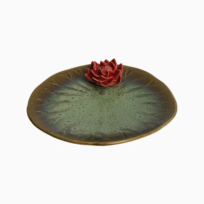 Lotus Plate with Flower — image 2