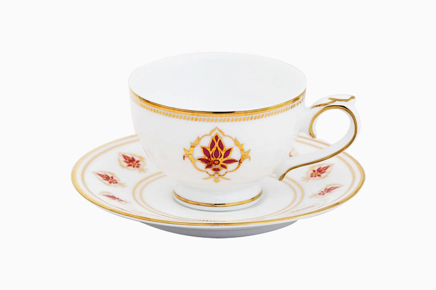 The Lotus At Fatehpur Tea Cup And Saucer - Set of 6 — image 5