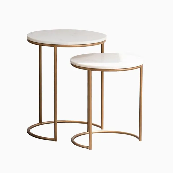 Adam Marble Nesting Tables (Set of 2) — image 2