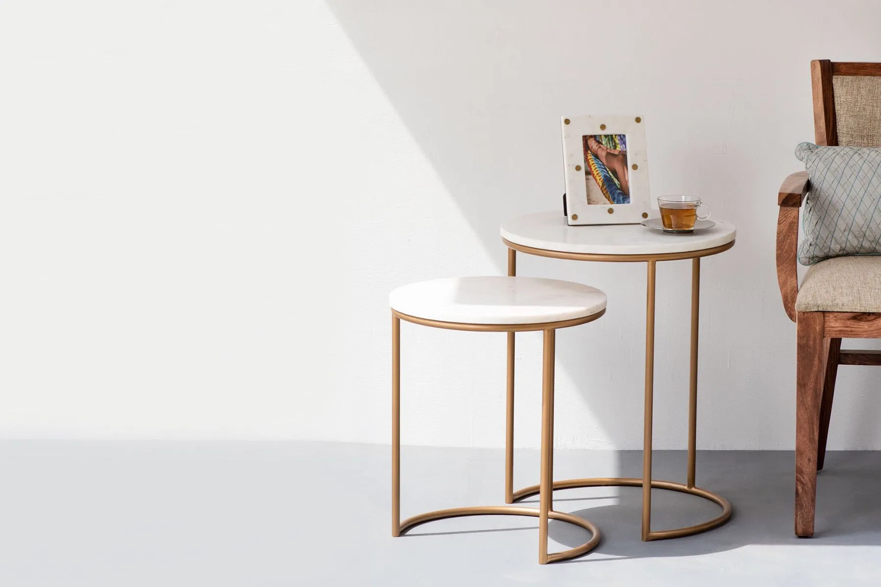 Adam Marble Nesting Tables (Set of 2) — image 4