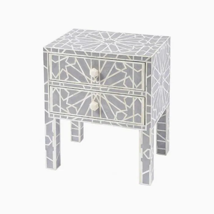 Amal Inlay Bedside Table — image 2
