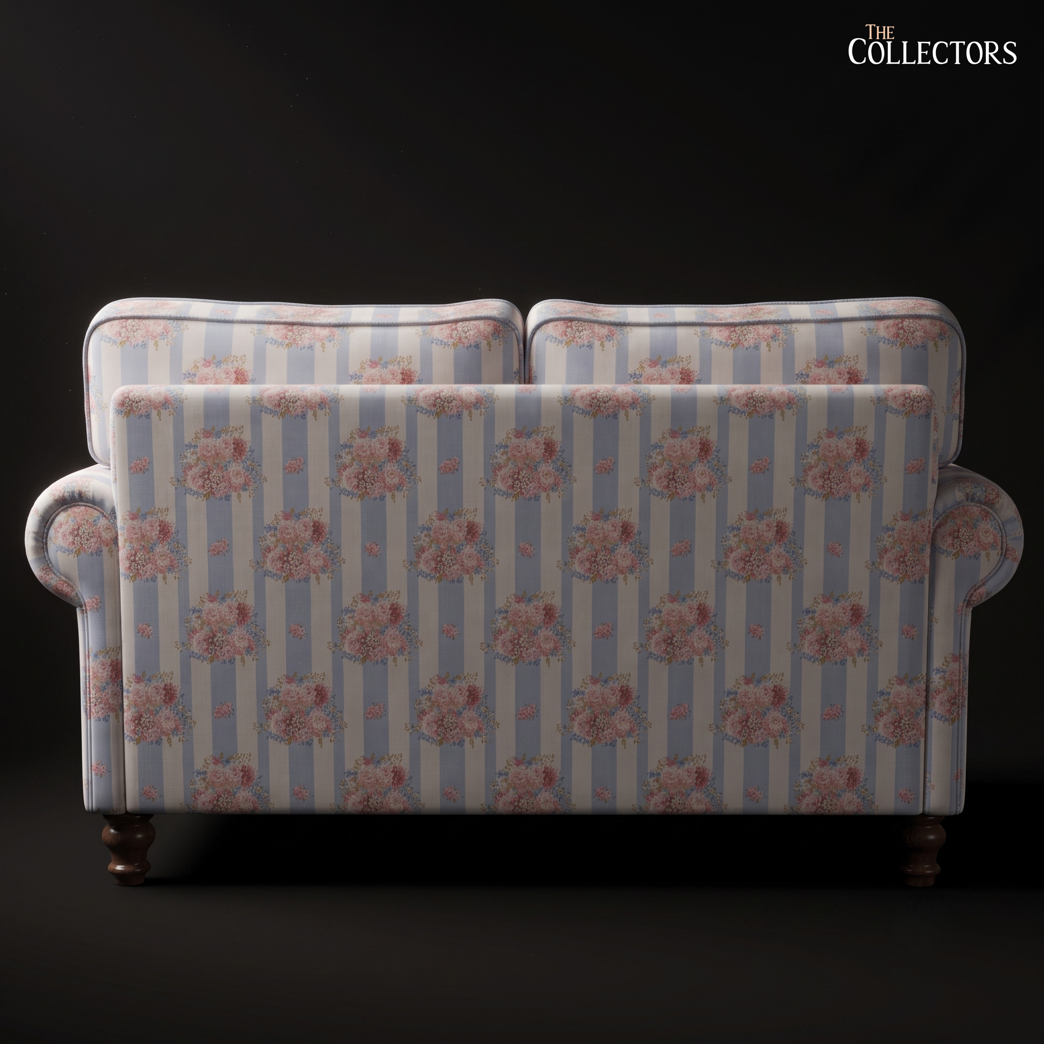 The Berkshire Rose Stripe Settee — image 3
