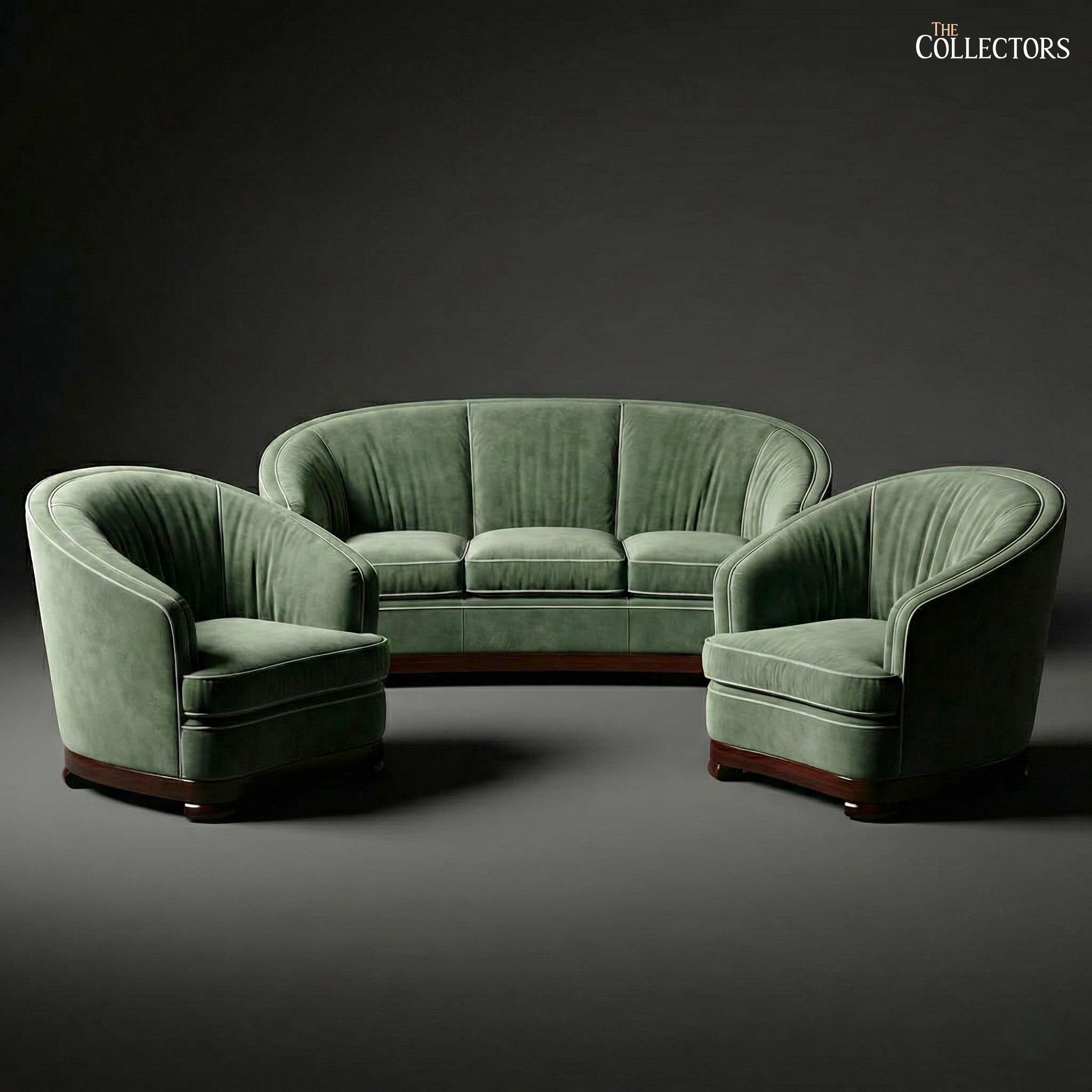 The Bombay Oval Maidan Art Deco Sofa — image 1