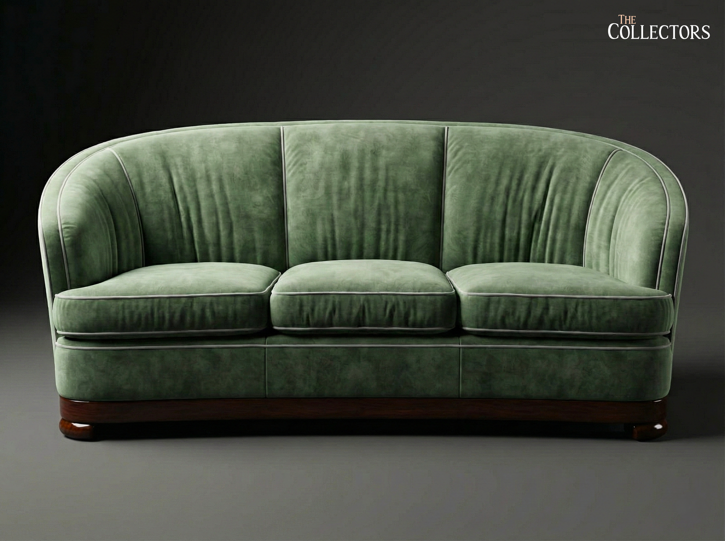 The Bombay Oval Maidan Art Deco Sofa — image 2
