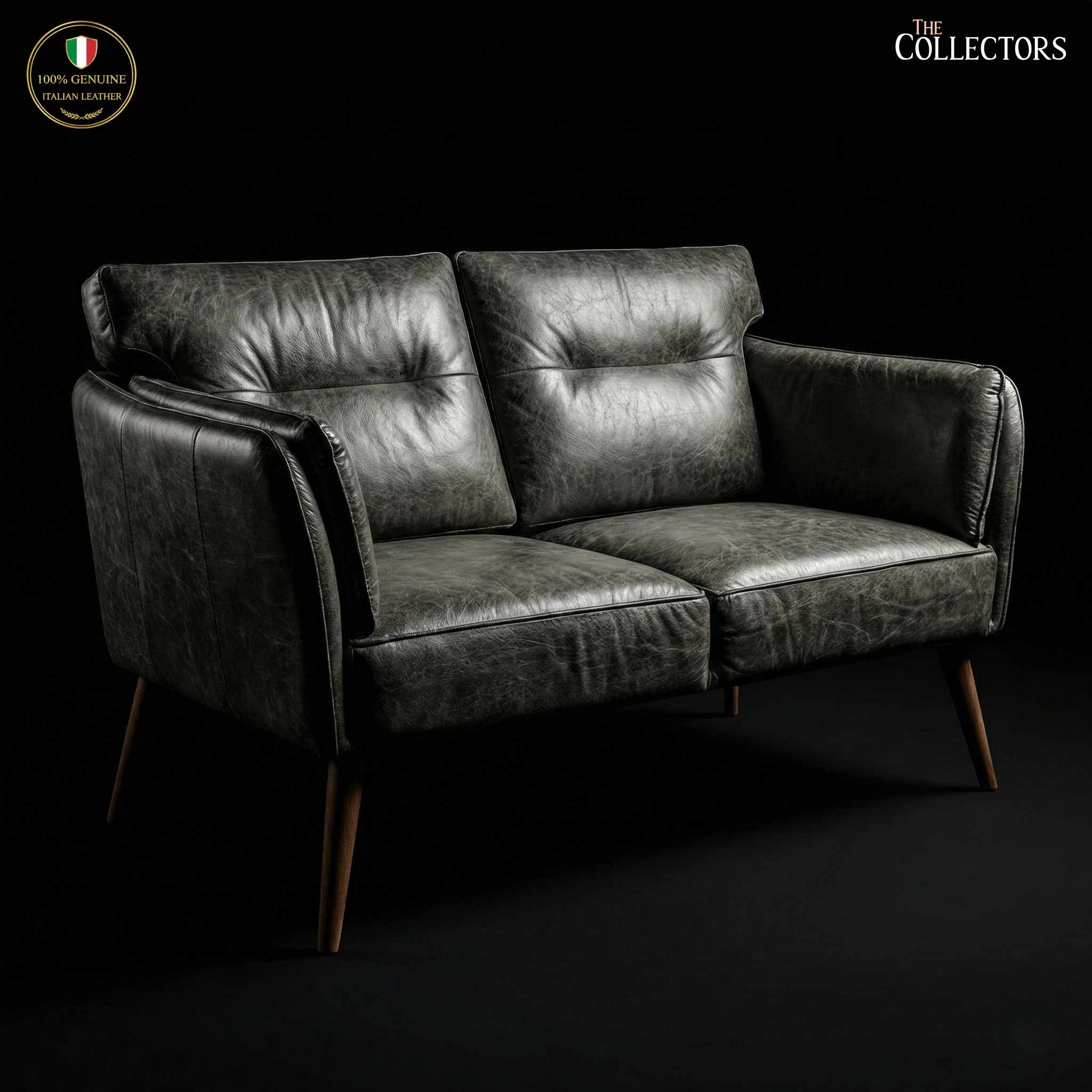Brera Atelier Modernist Leather Sofa — image 2