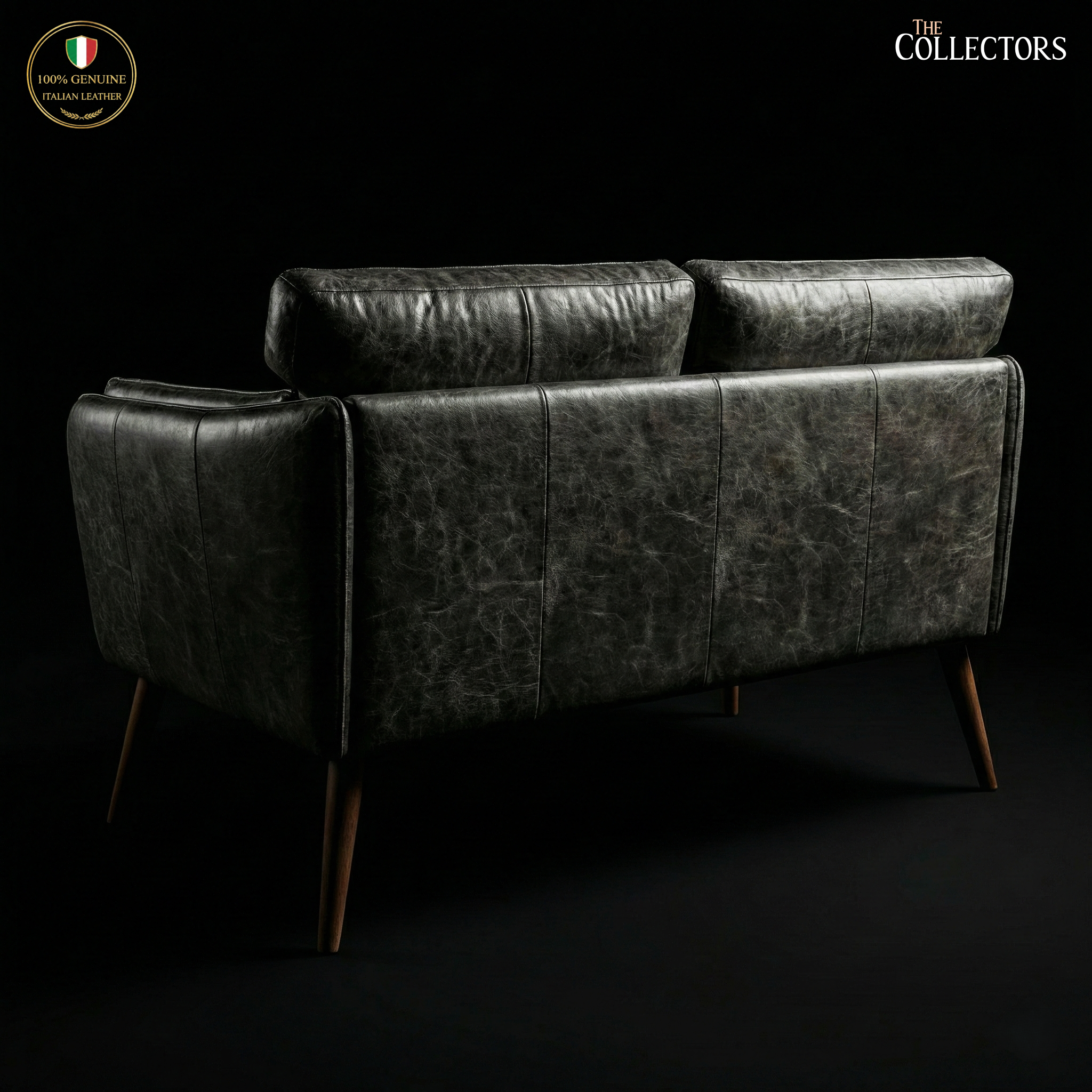 Brera Atelier Modernist Leather Sofa — image 4