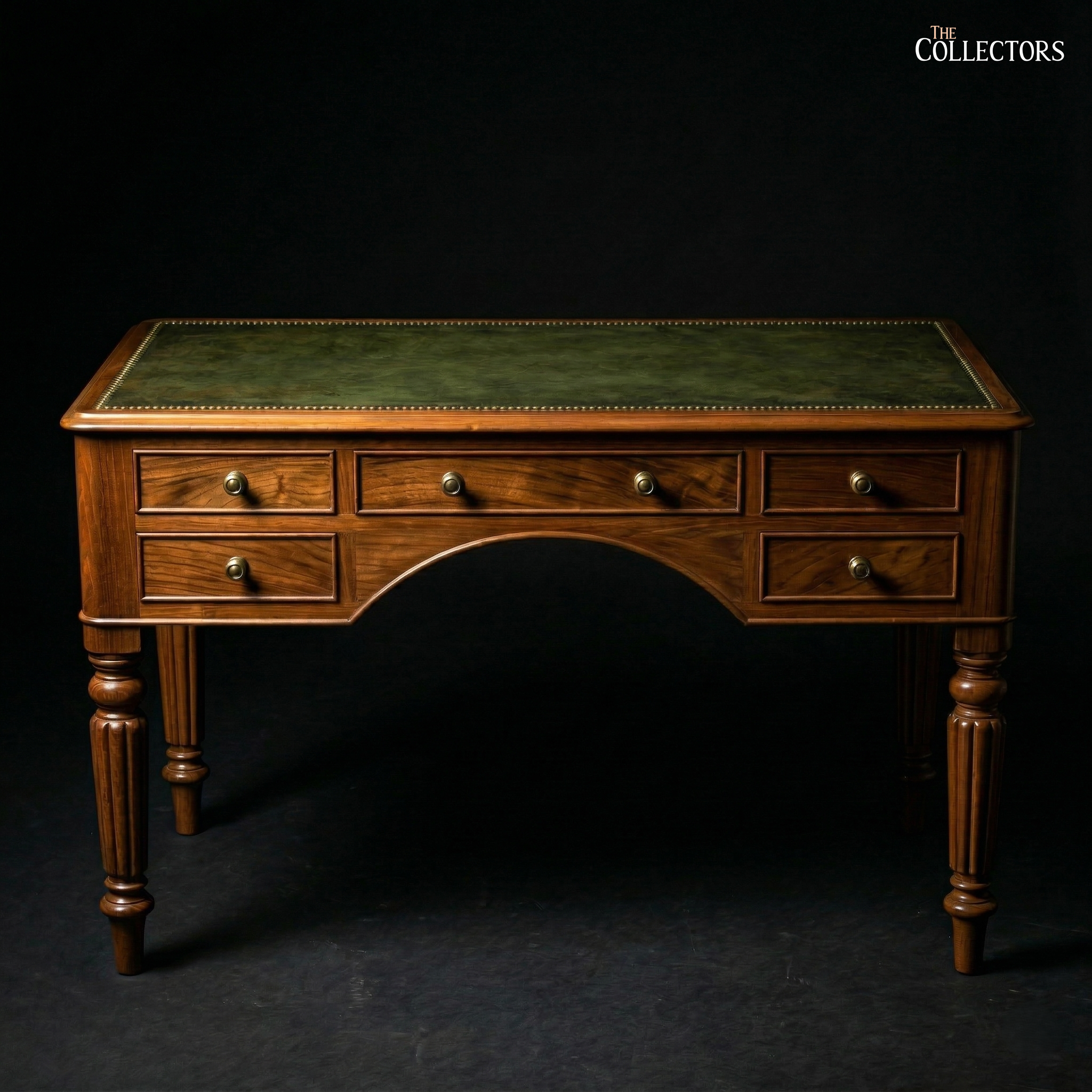 The Bristol Kneehole Leather-Top Desk — image 2