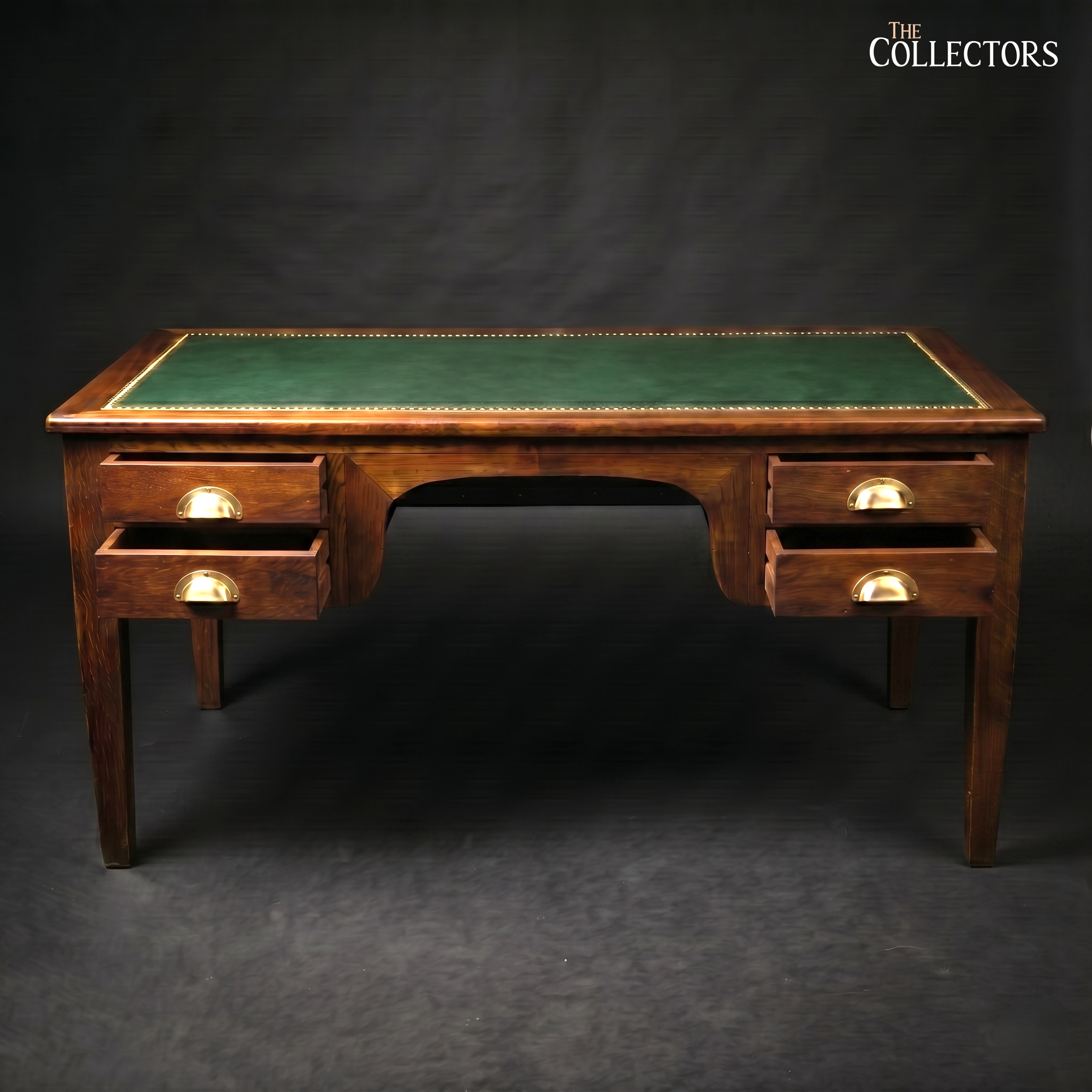 The Cambridge Georgian Revival Leather-Top Desk — image 3