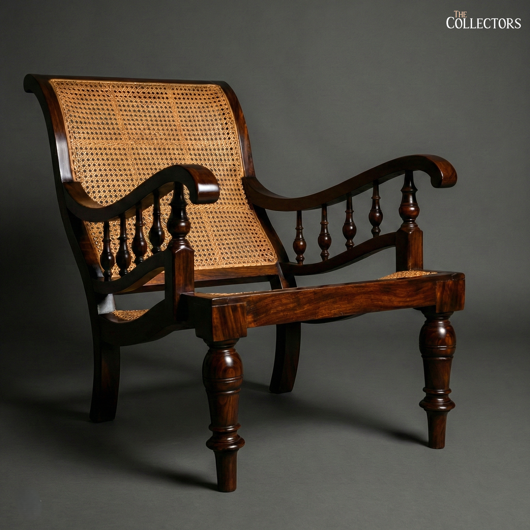 Ceylon Plantation Chair in Teak & Cane — image 1