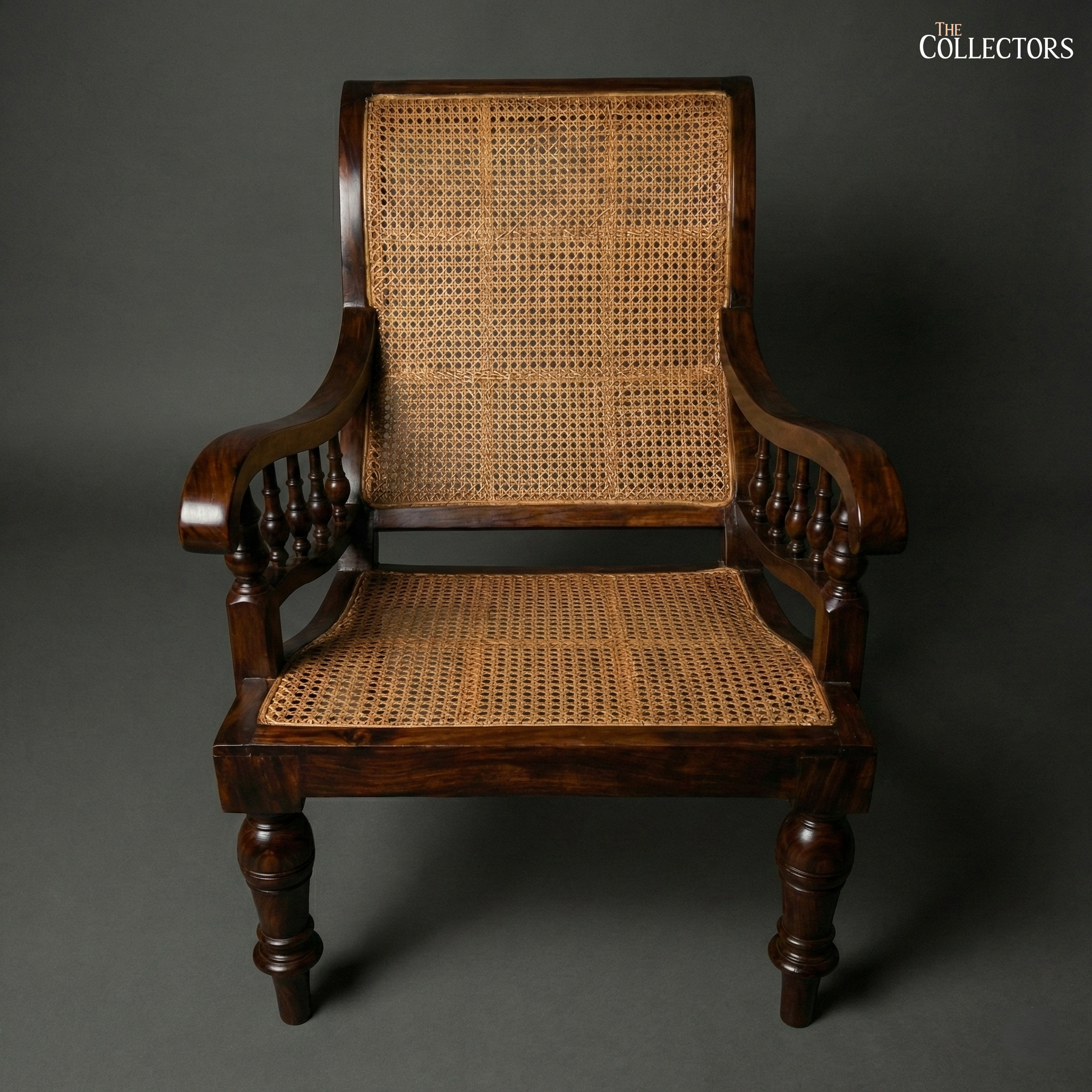 Ceylon Plantation Chair in Teak & Cane — image 2