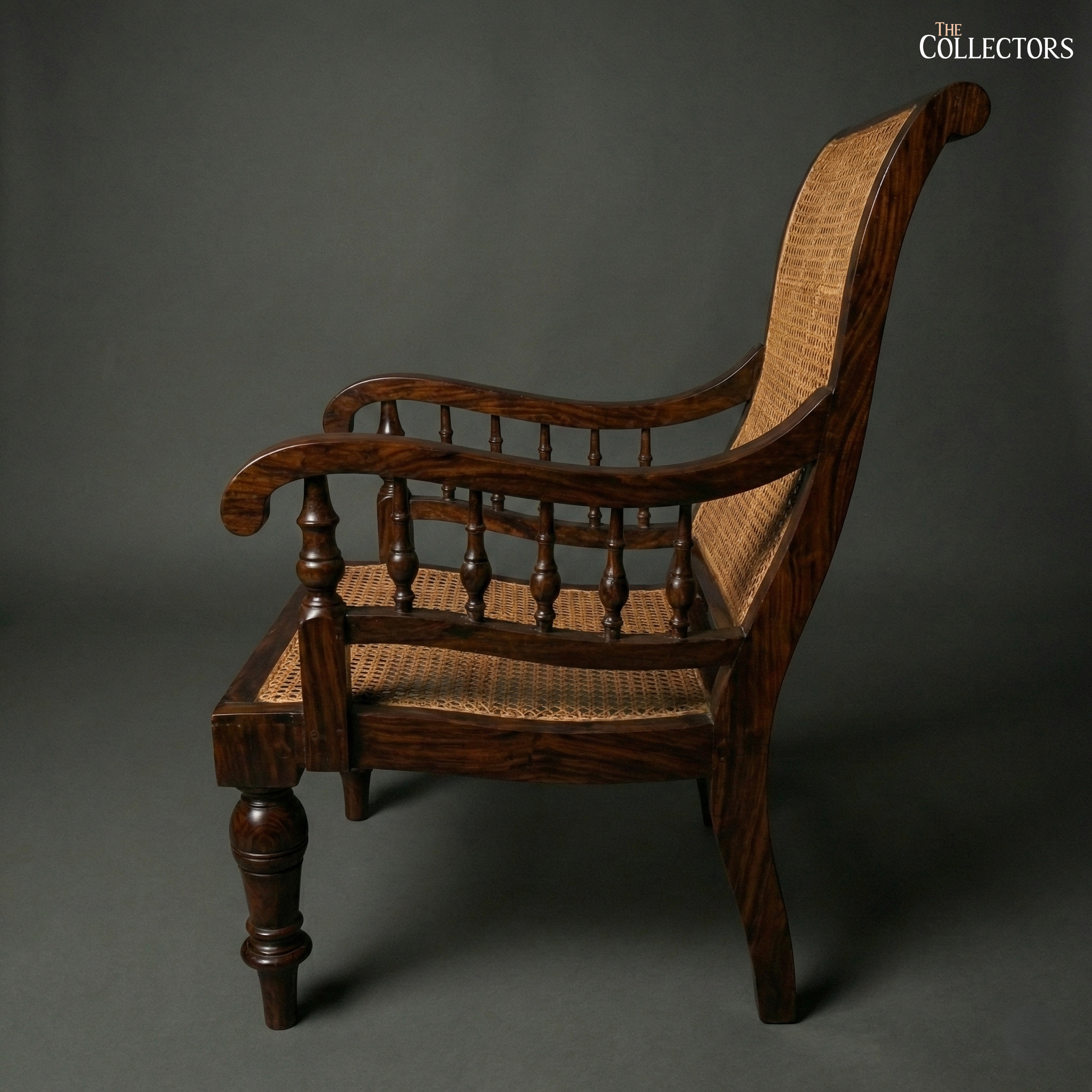 Ceylon Plantation Chair in Teak & Cane — image 4