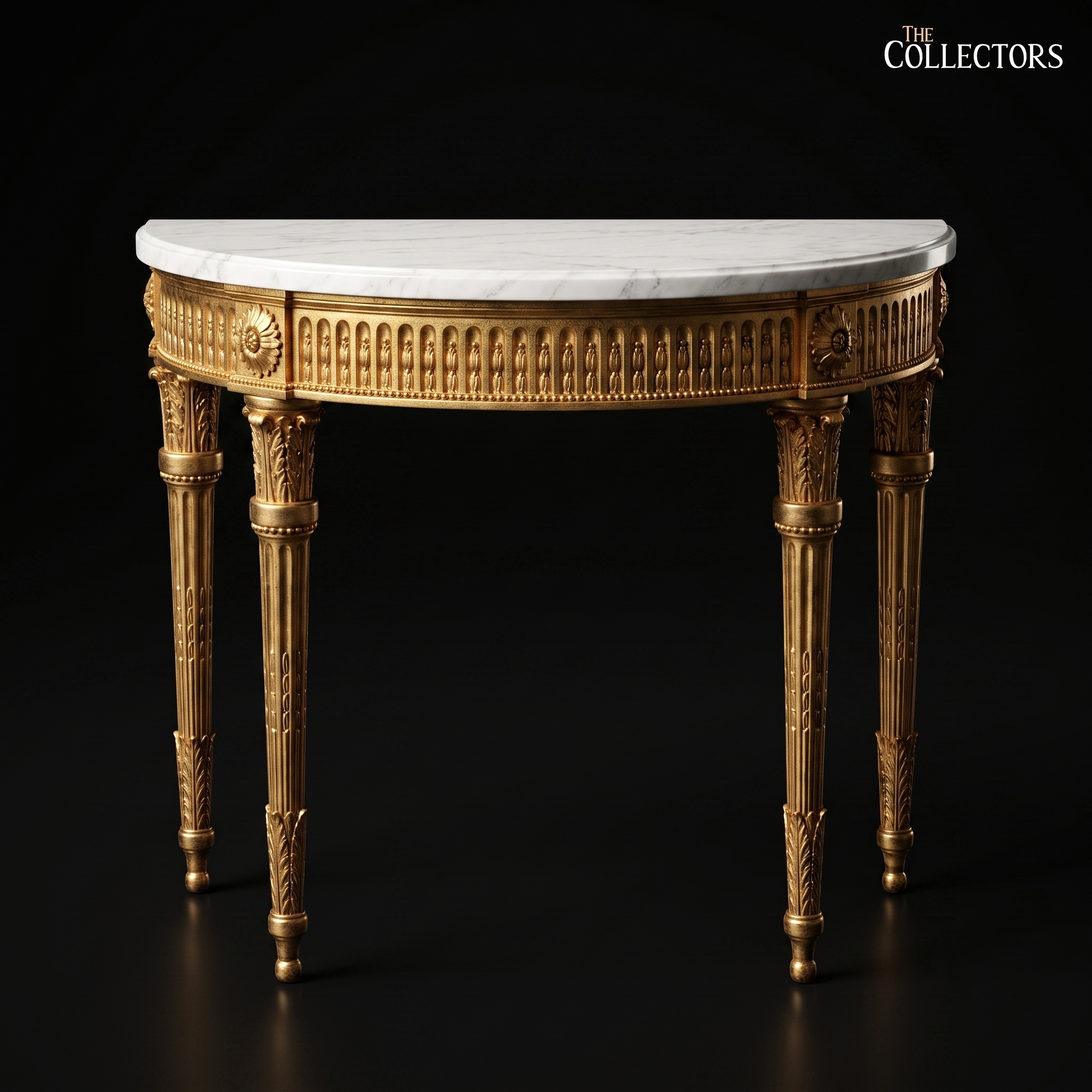 The Chantilly Giltwood Demi-Lune Console — image 2