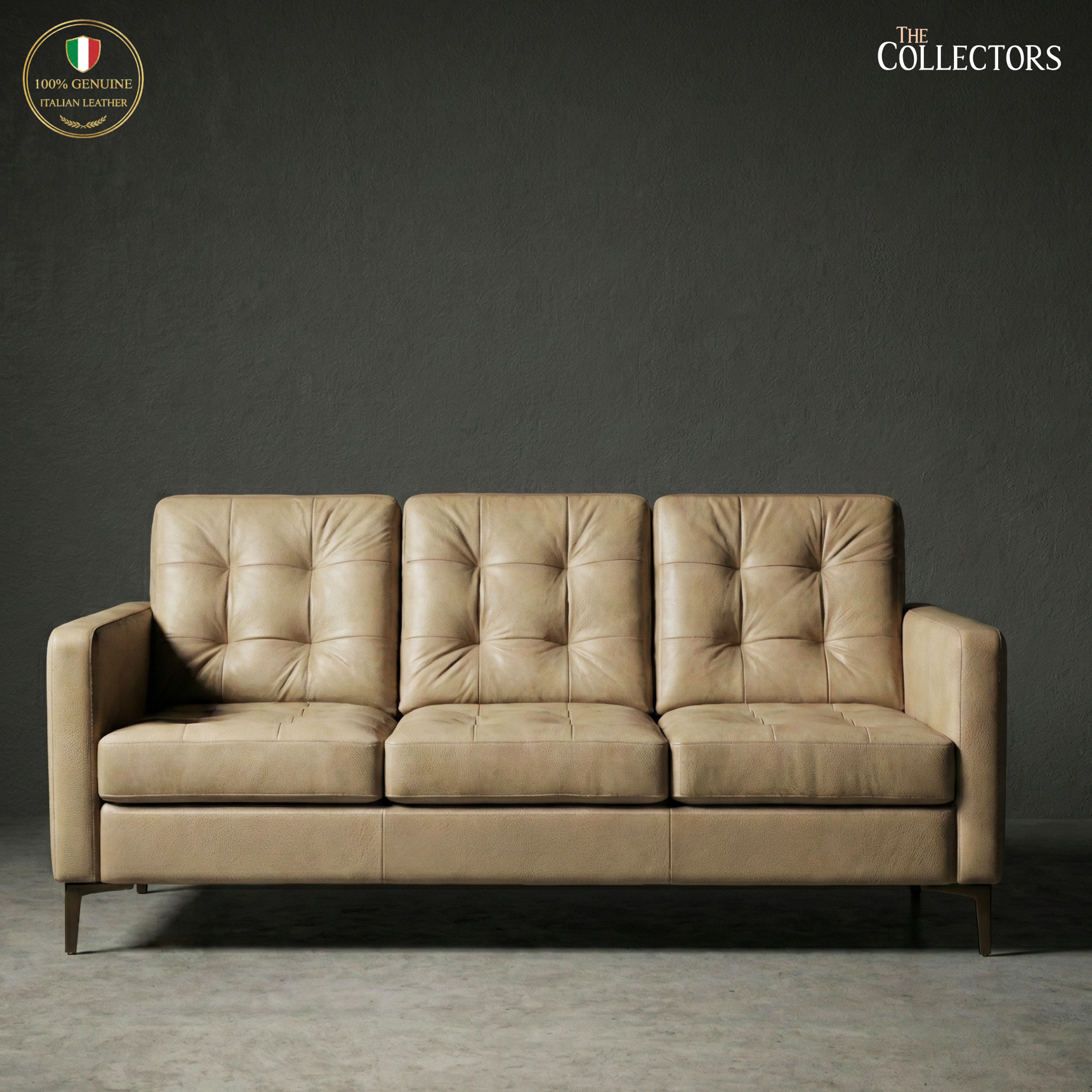 The Copenhagen Modernist Lounge Leather Sofa Suite — image 2