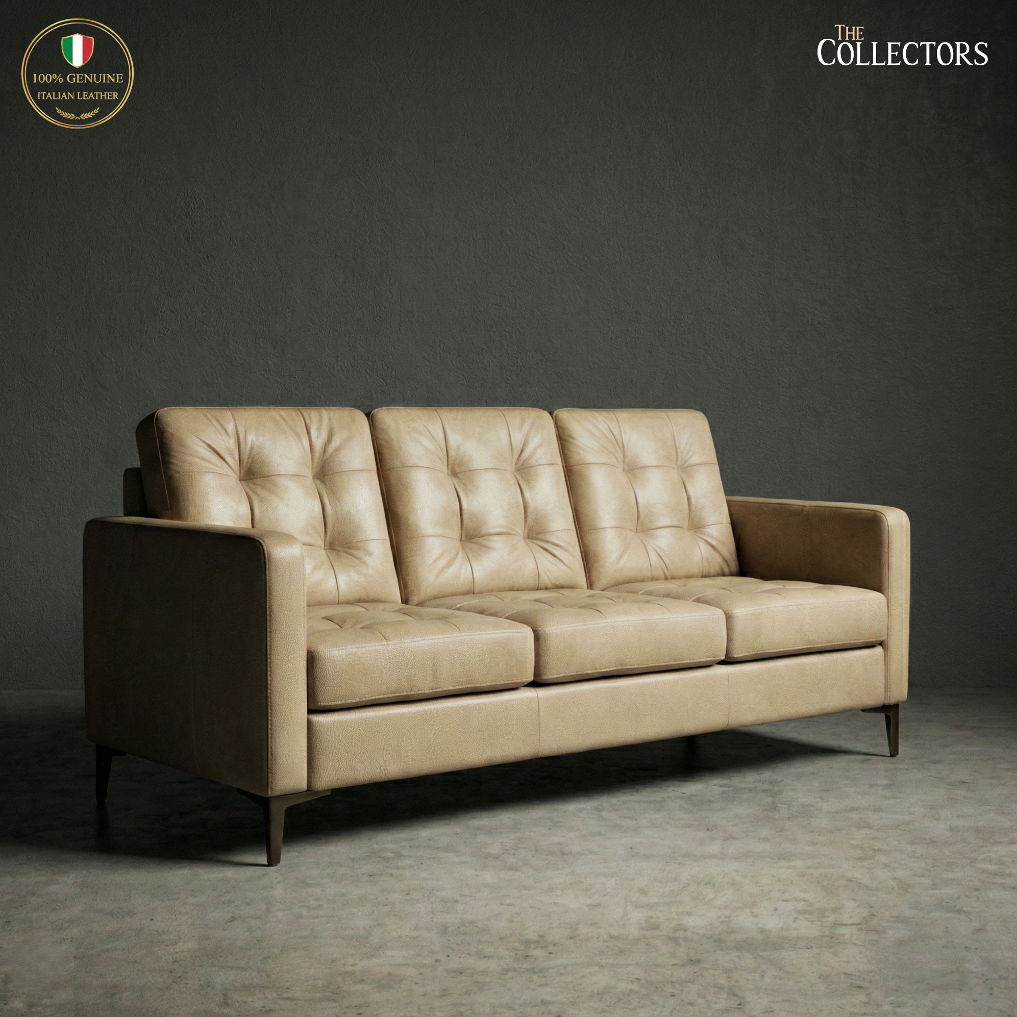 The Copenhagen Modernist Lounge Leather Sofa Suite — image 3