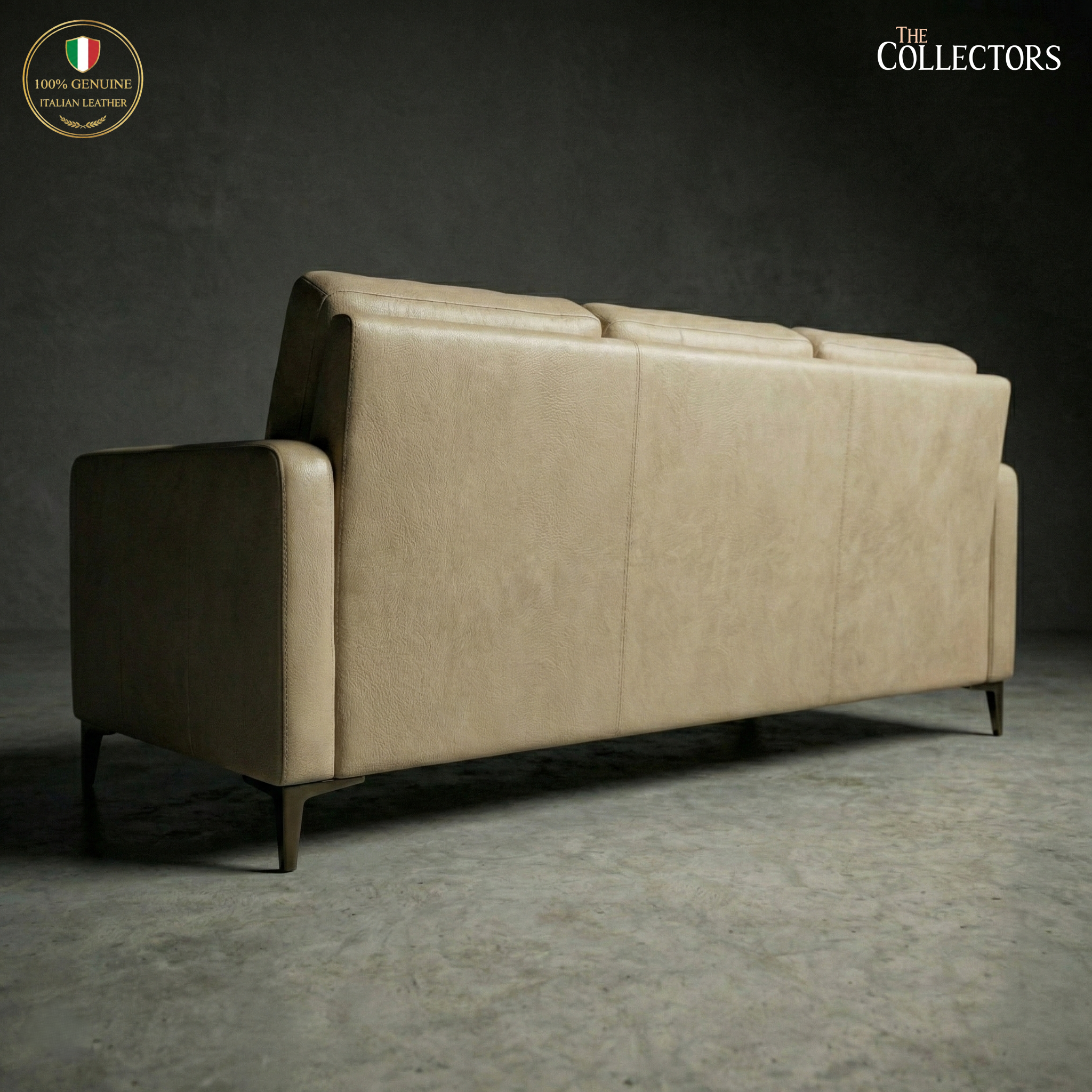 The Copenhagen Modernist Lounge Leather Sofa Suite — image 5