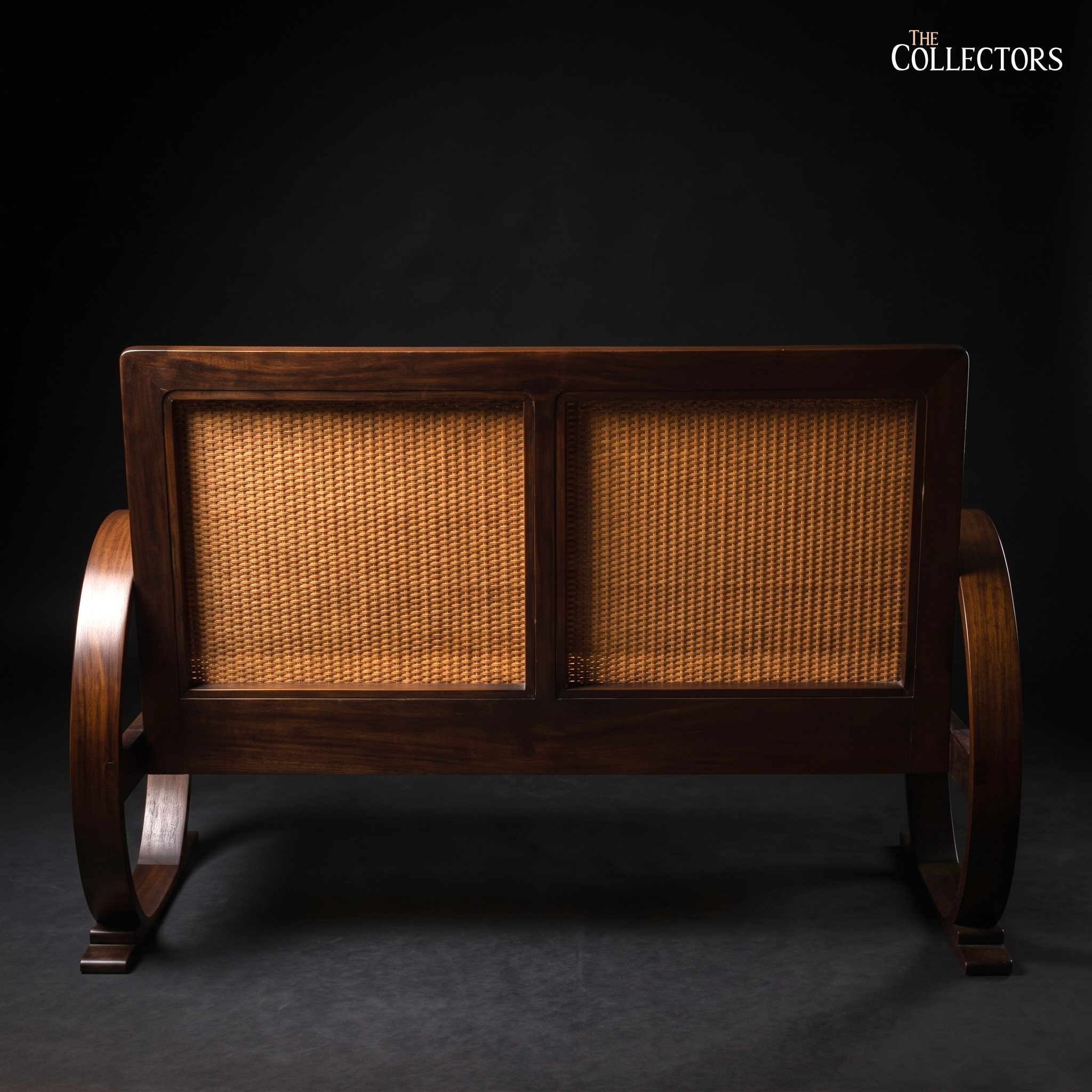 The Côte d'Azur Art Deco Caned Settee — image 3