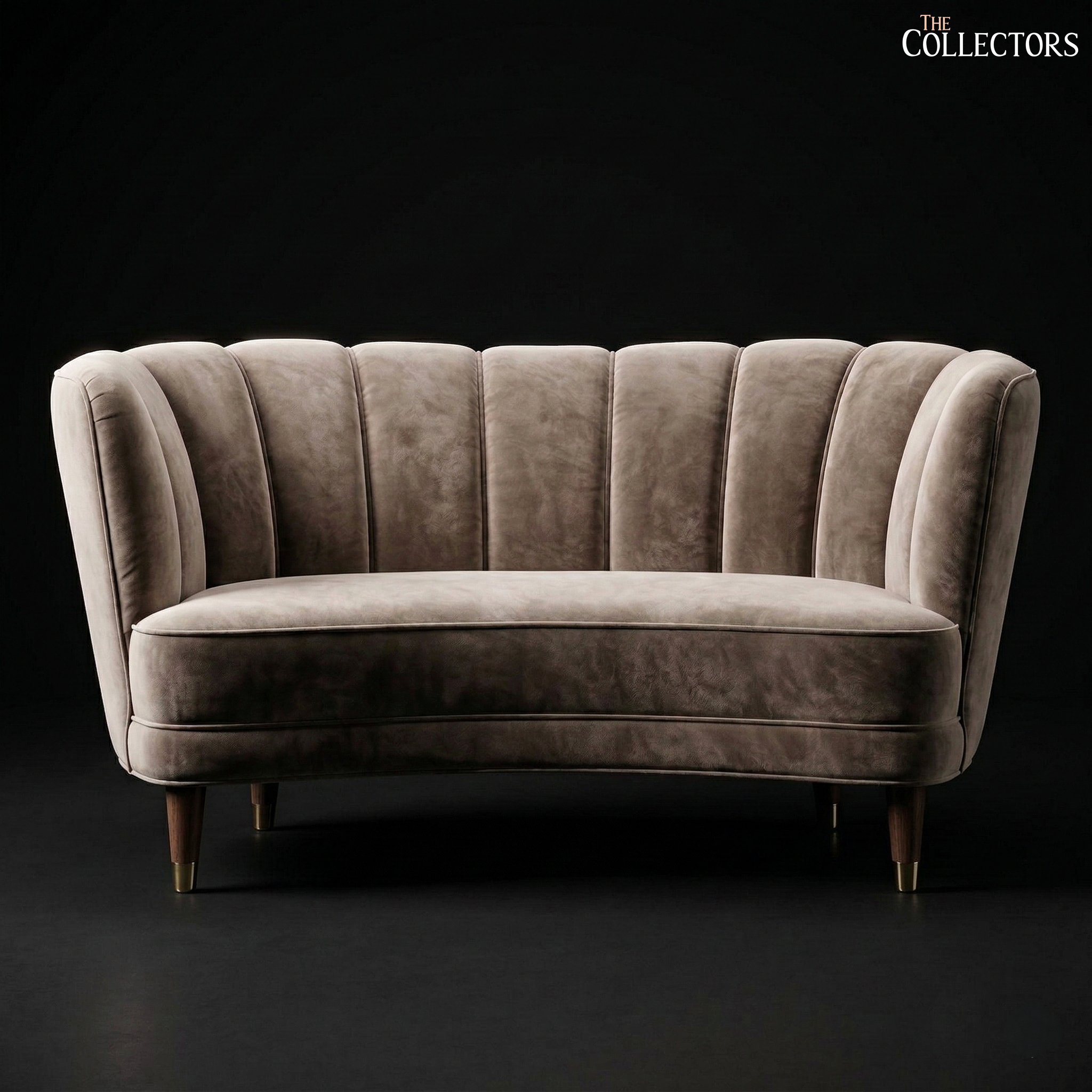 The Danish Art Deco Channel-Back Sofa — image 1