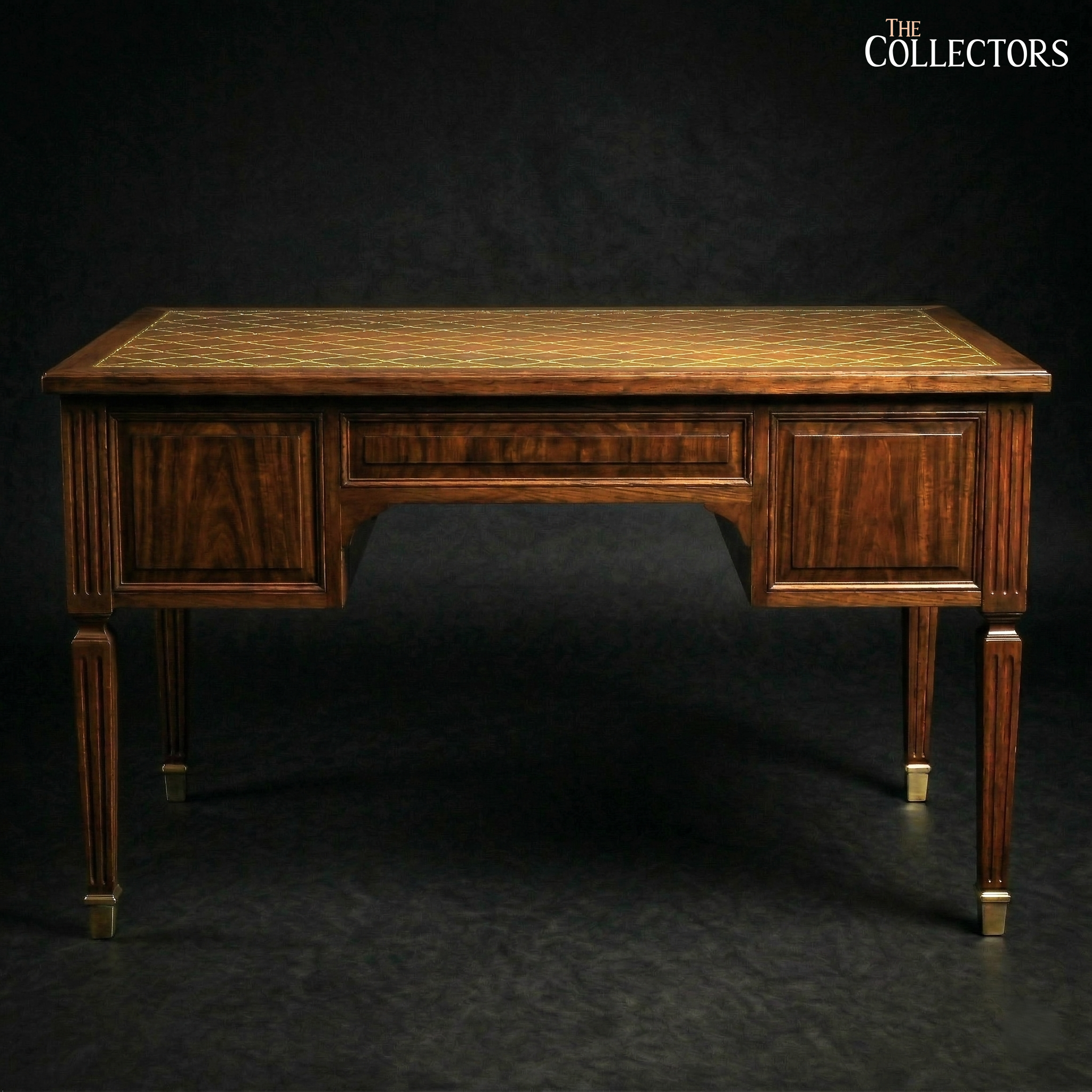 The Fontainebleau Brass Inlay Bureau Plat — image 5