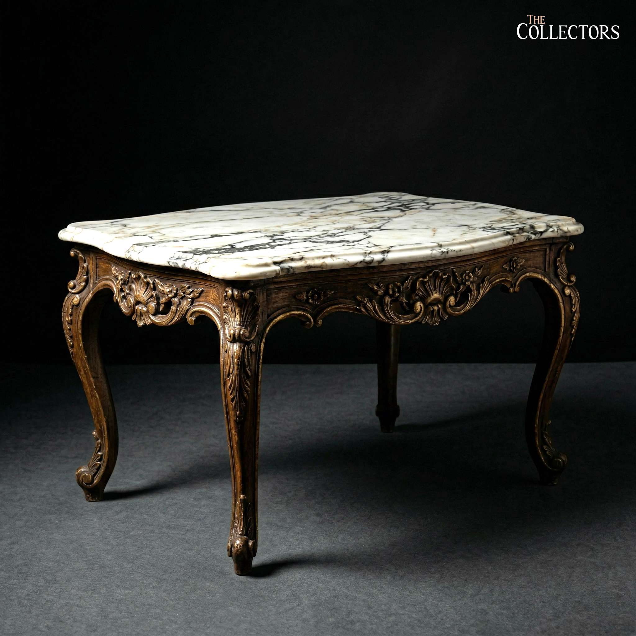 The French Court Louis XV Marble Salon Table — image 2