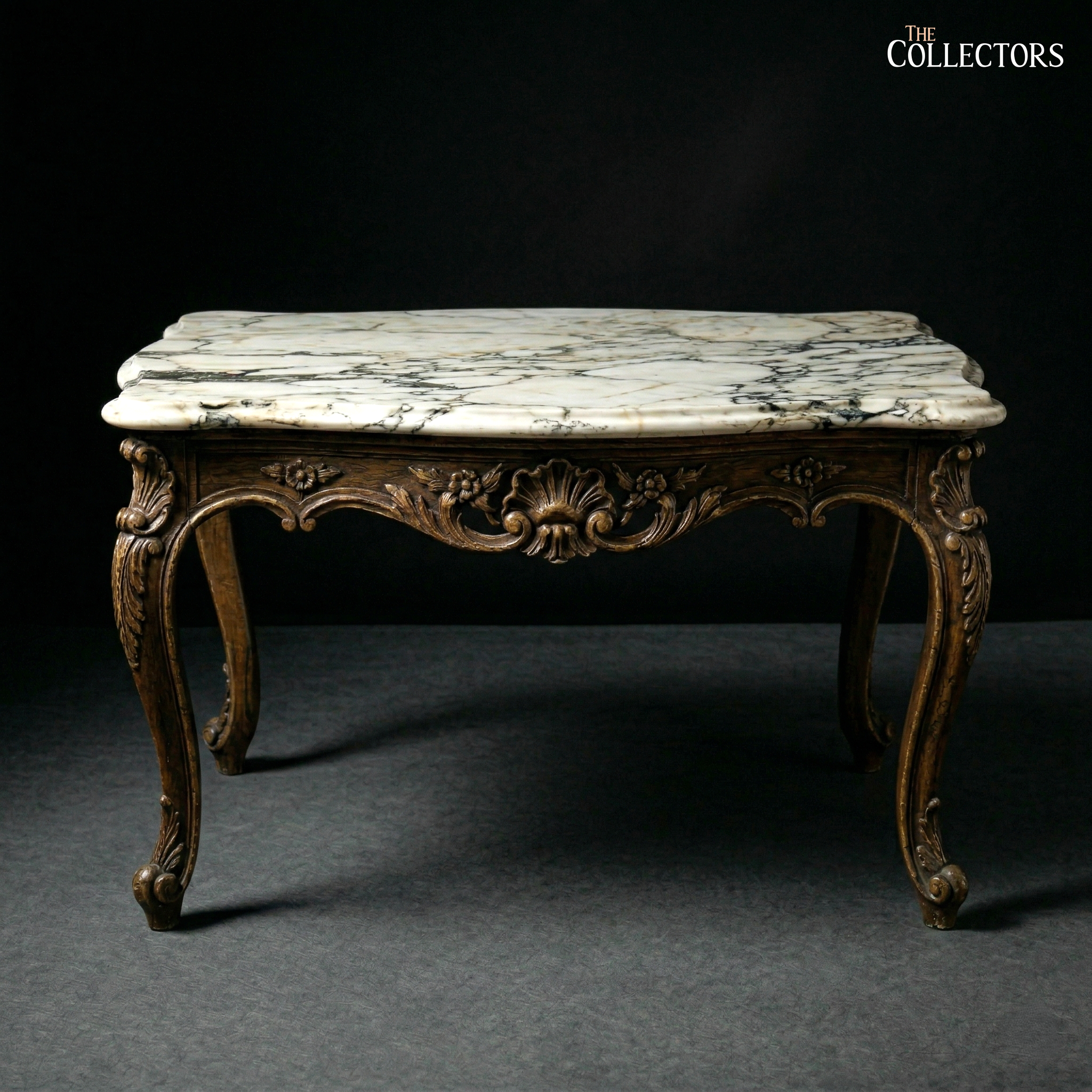 The French Court Louis XV Marble Salon Table — image 3