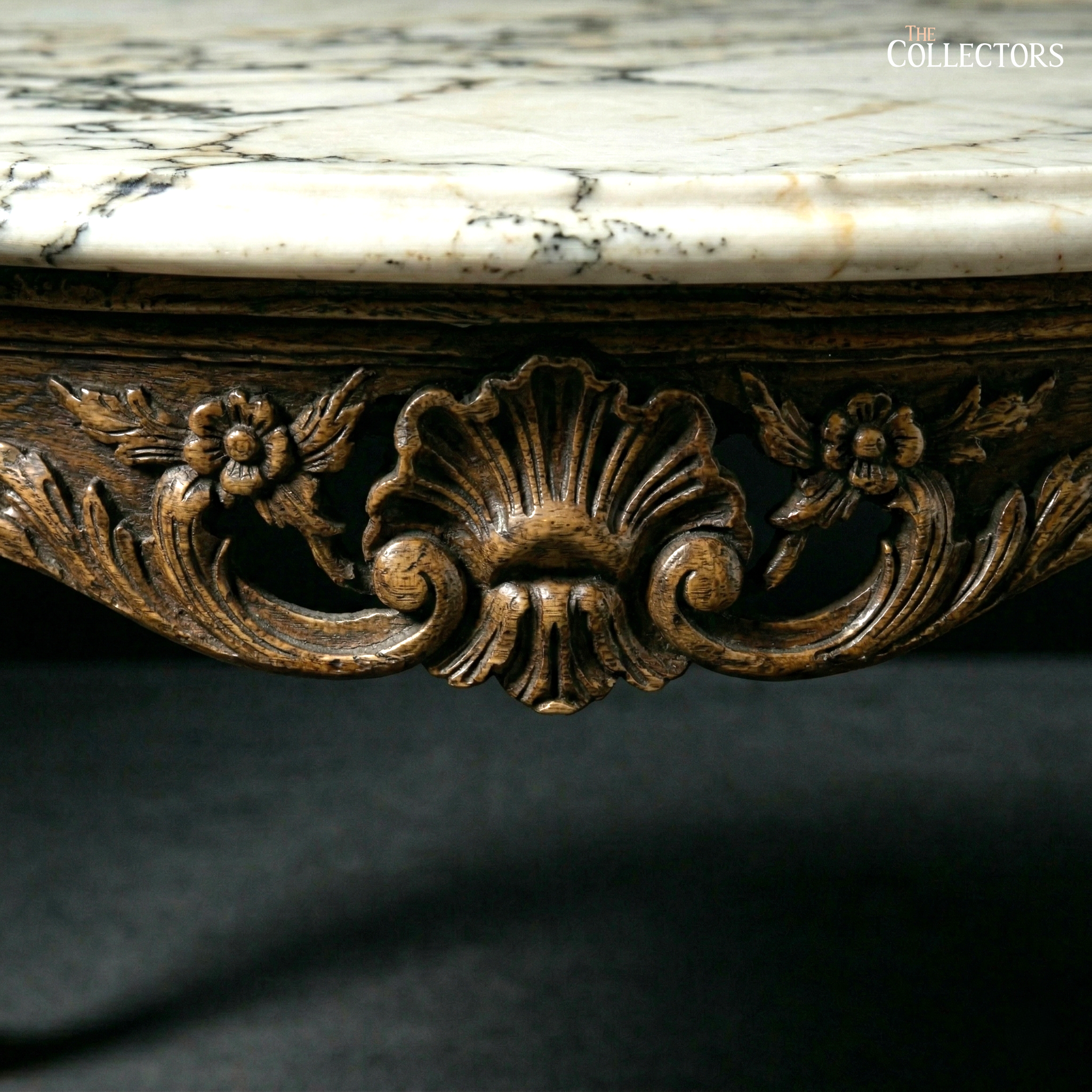 The French Court Louis XV Marble Salon Table — image 5