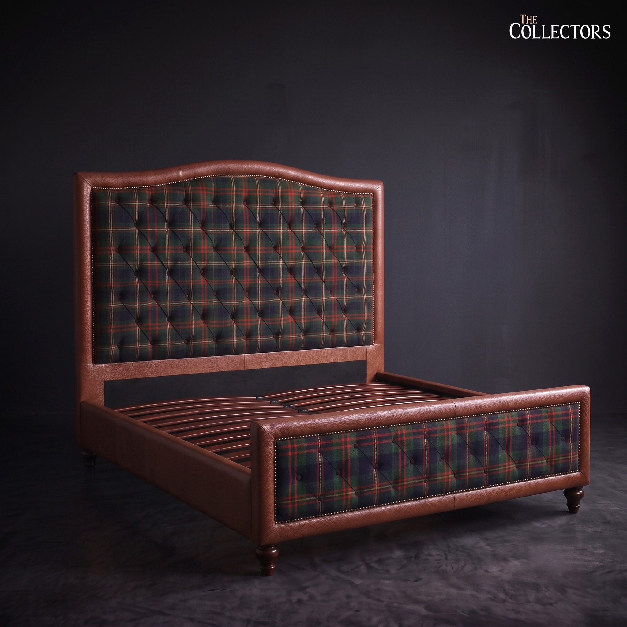 Glenmore Highland Tartan Chesterfield Bed — image 2