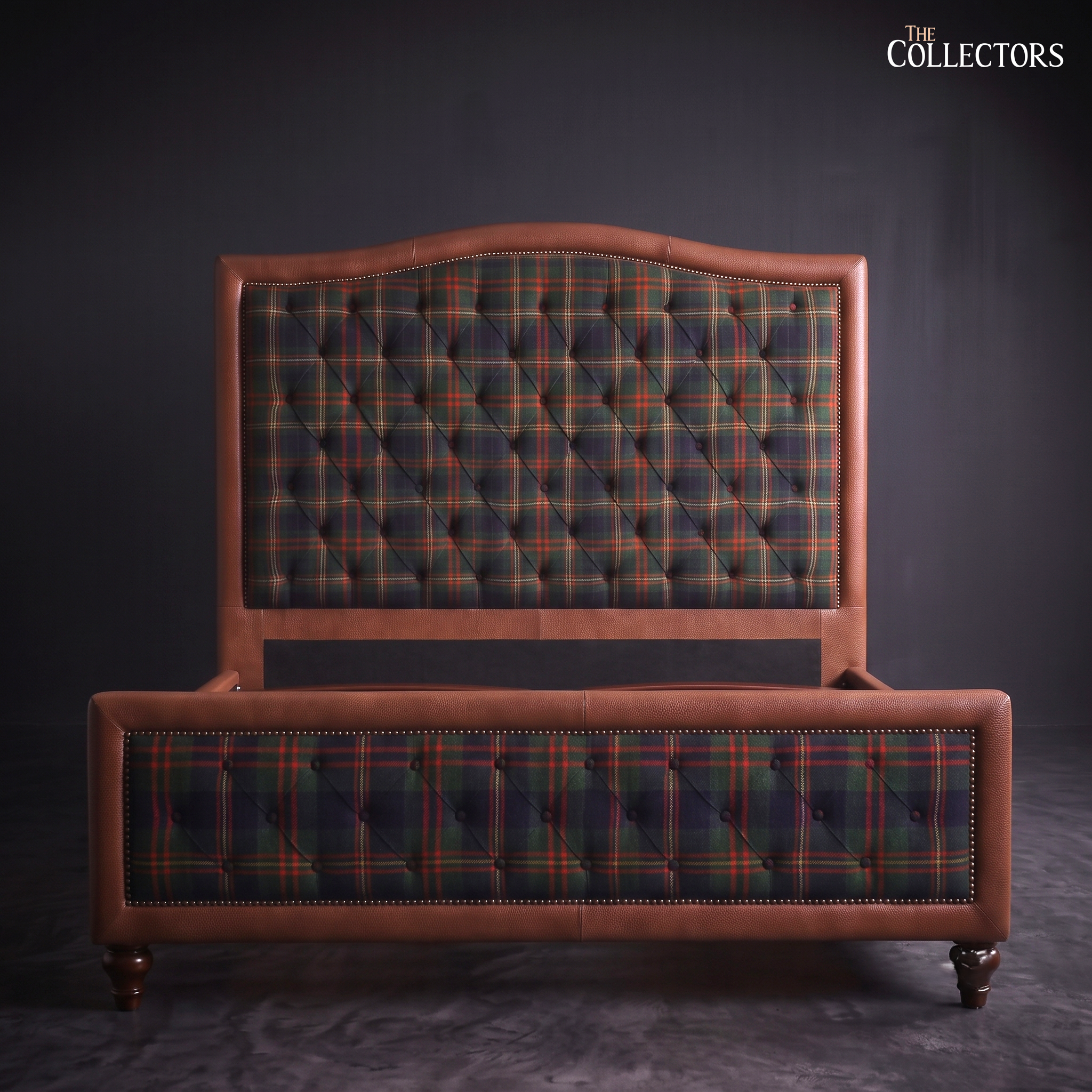 Glenmore Highland Tartan Chesterfield Bed — image 3