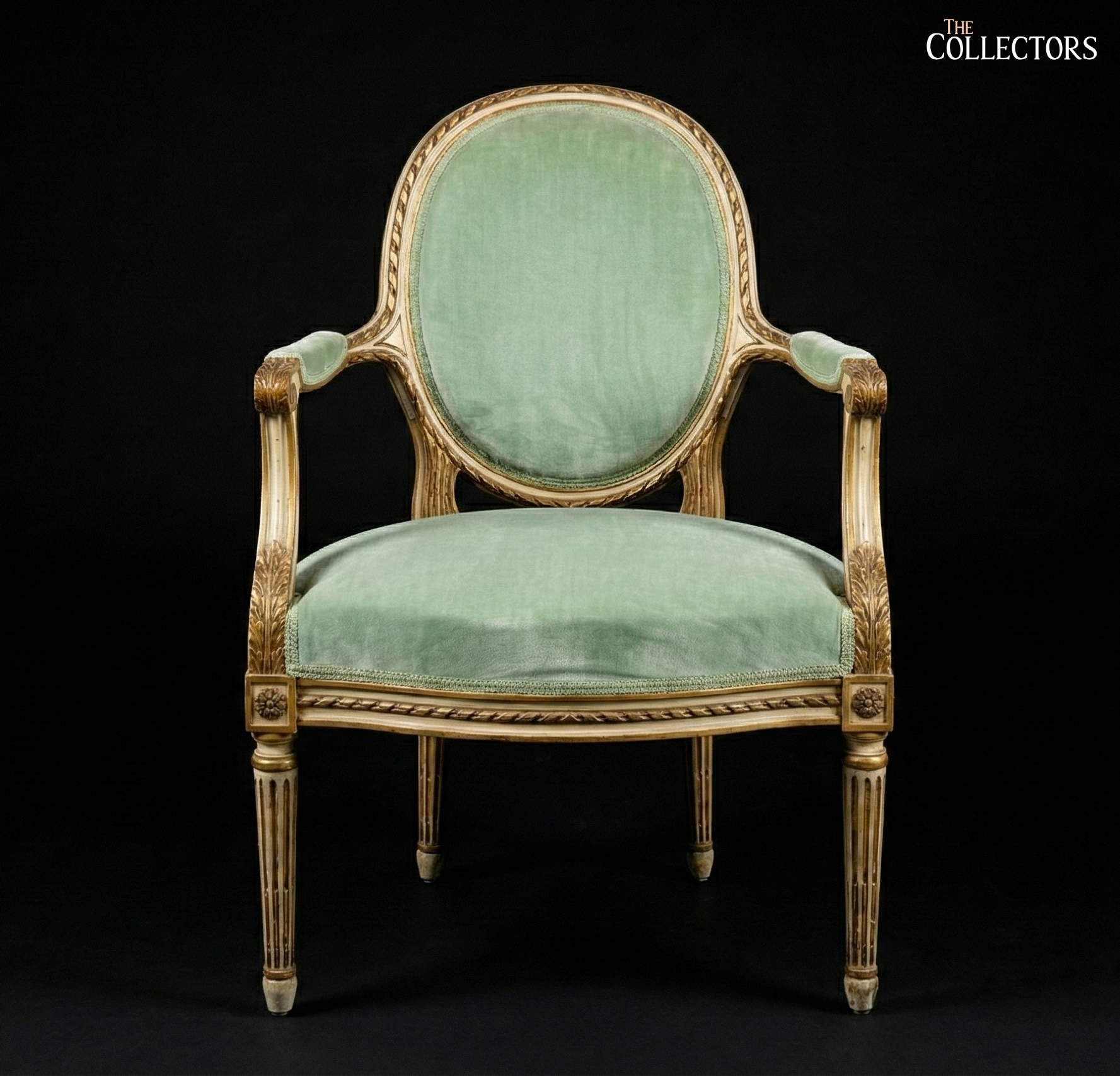La Fauteuil de Lumière – The Gilded Mint Louis XVI Armchair — image 2