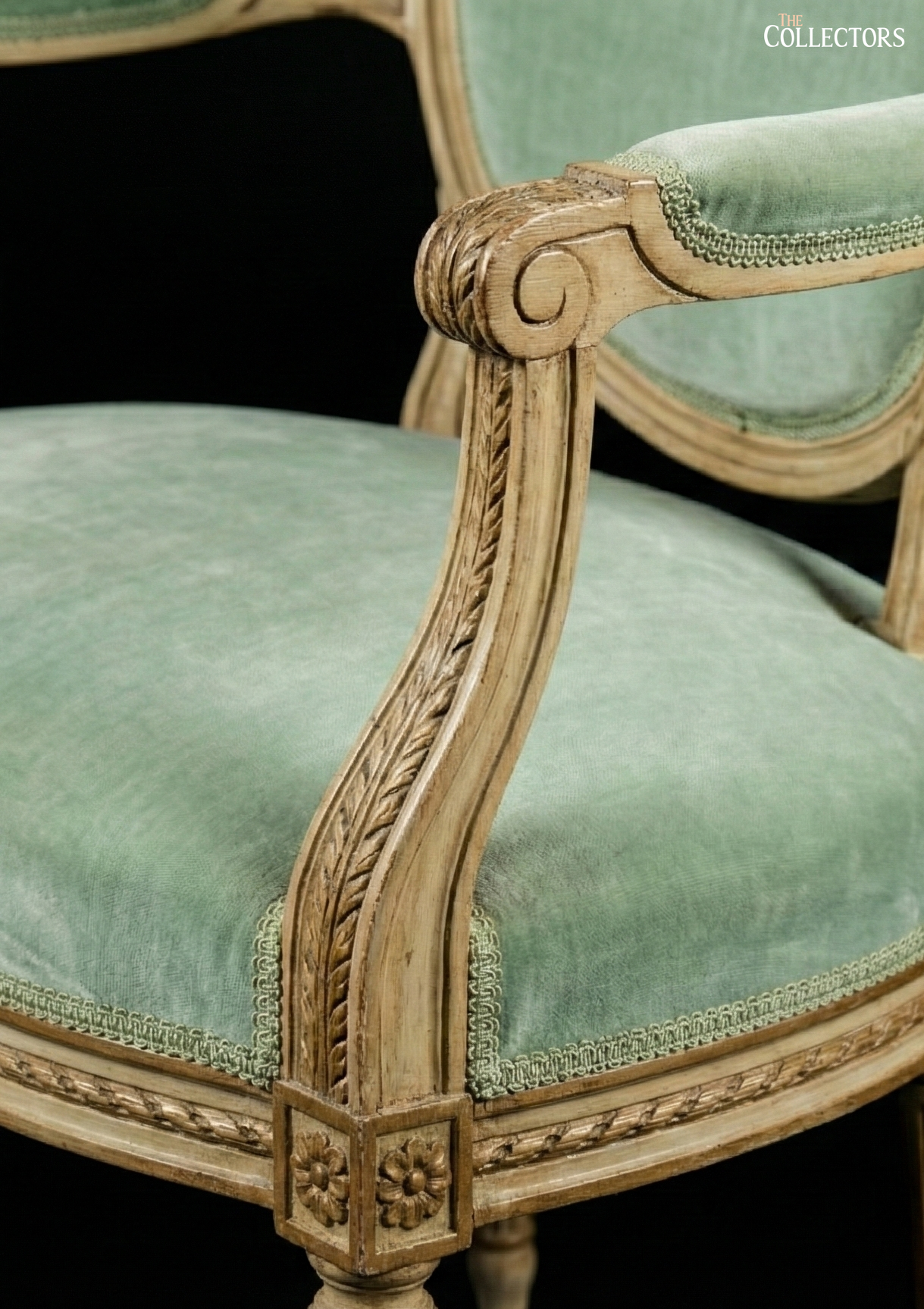La Fauteuil de Lumière – The Gilded Mint Louis XVI Armchair — image 3