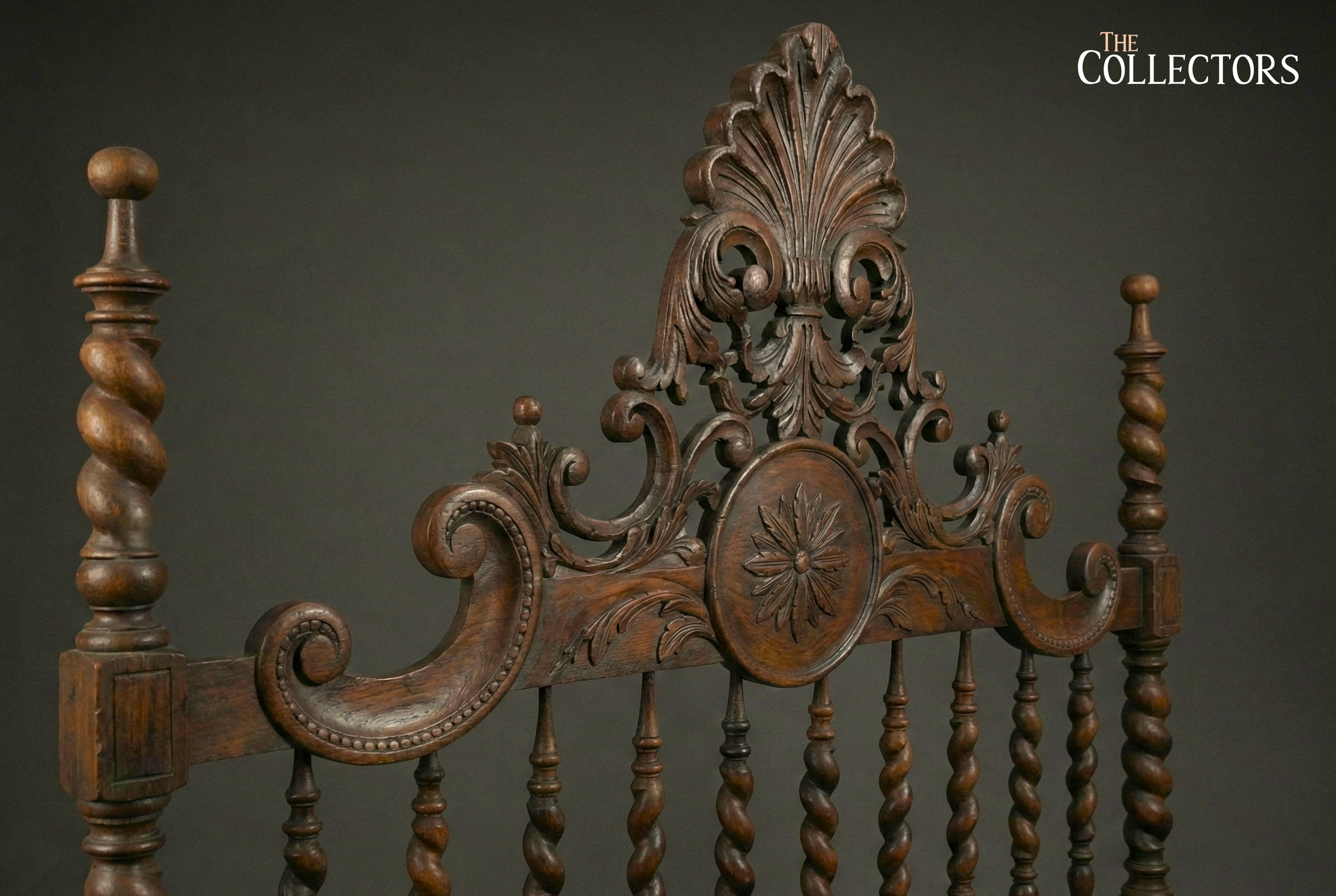 Lisbon Baroque Revival Spiral-Post Bed — image 5