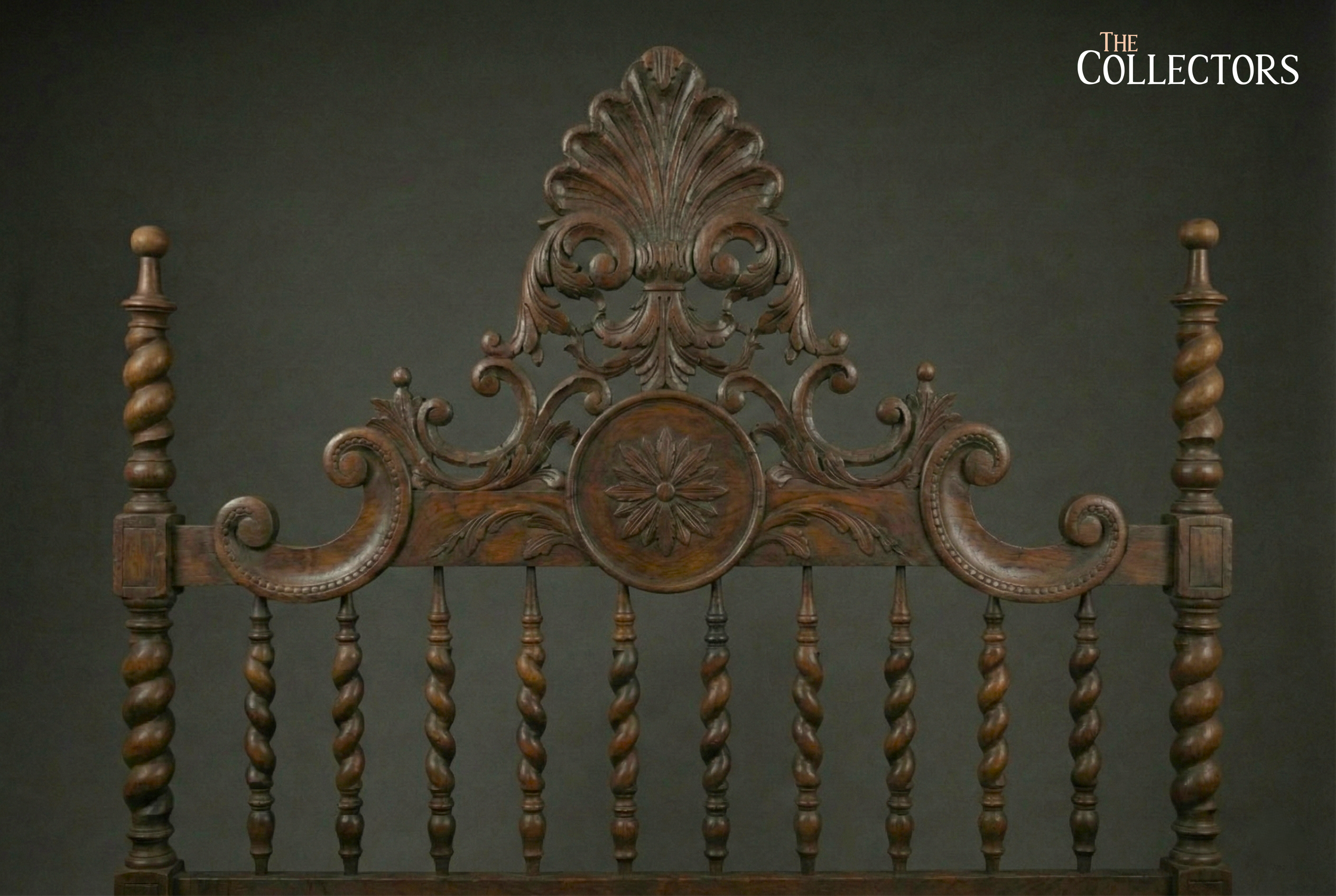 Lisbon Baroque Revival Spiral-Post Bed — image 6