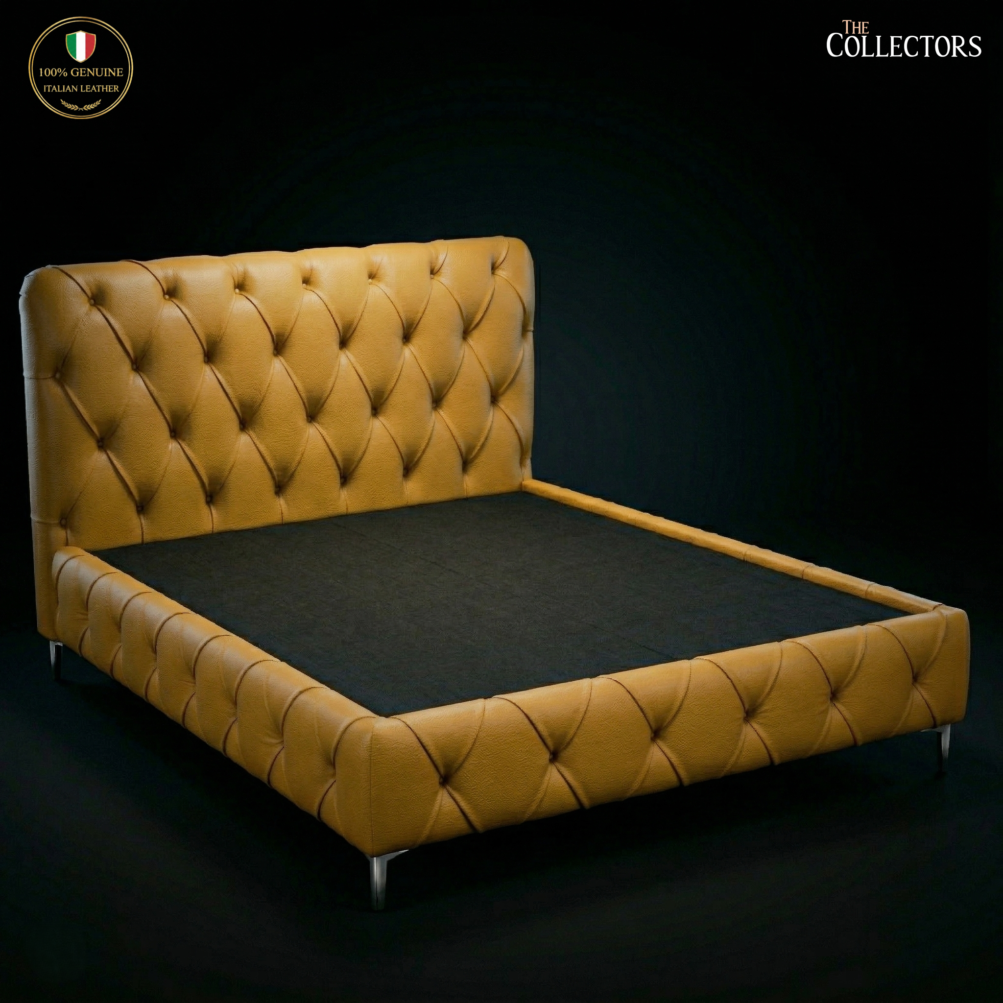 The Lombardy Tufted Leather Bedstead — image 2