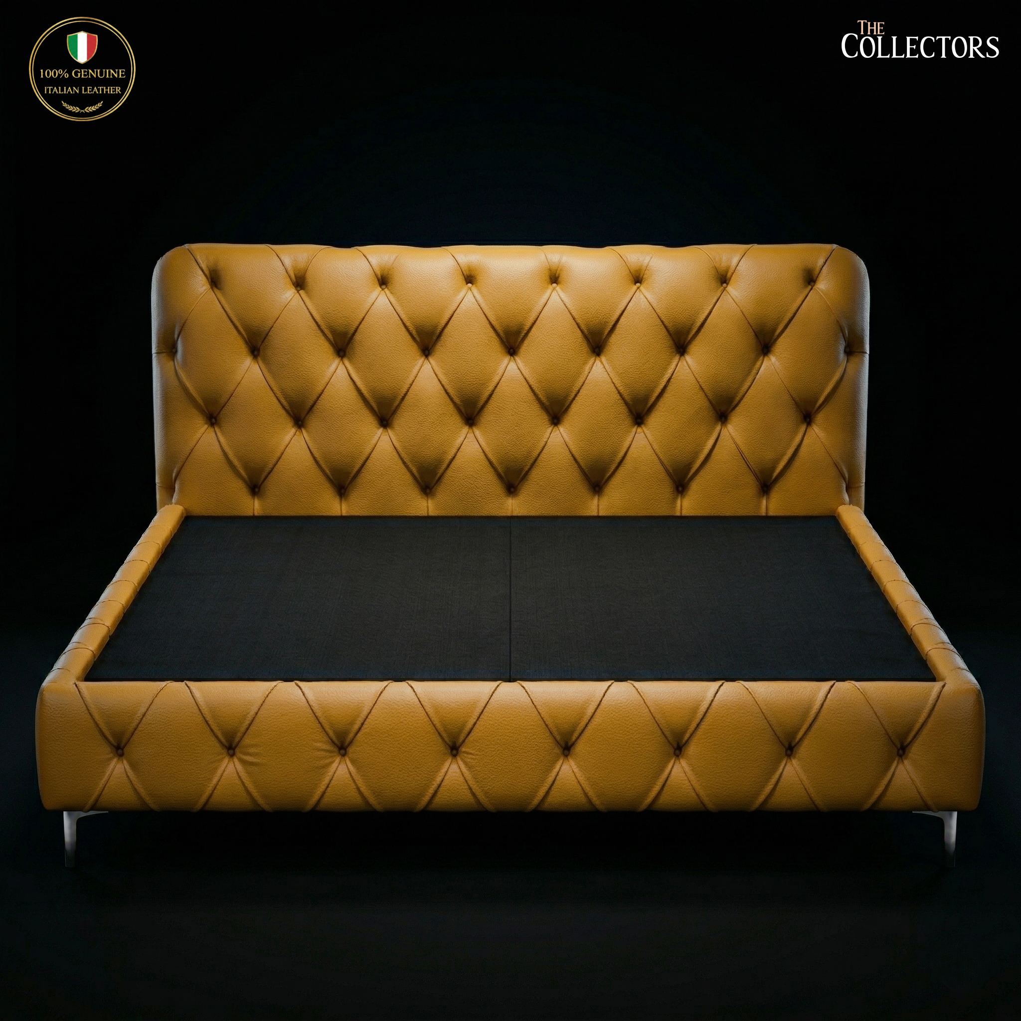 The Lombardy Tufted Leather Bedstead — image 3