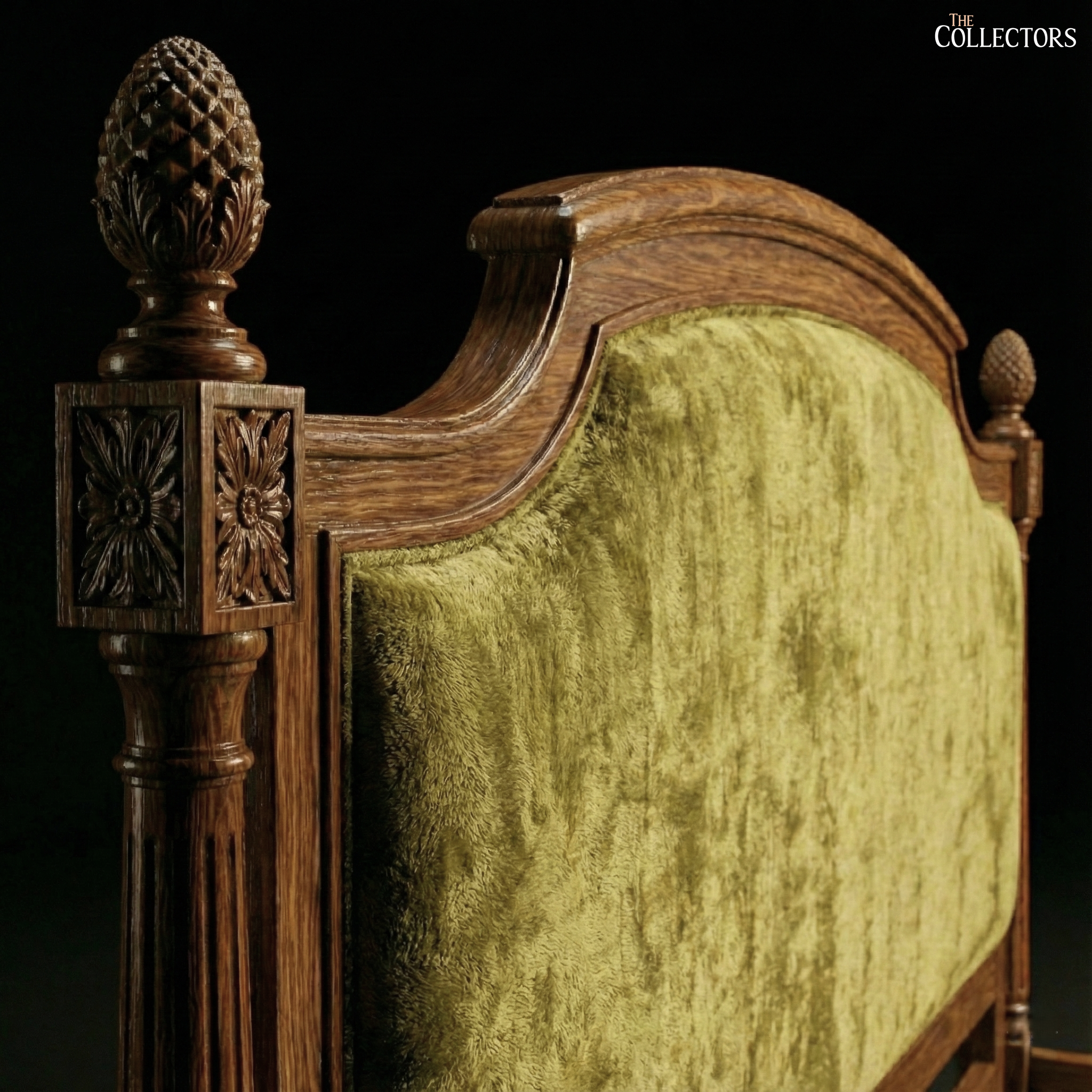 Louis XVI Salon Bed with Pomme de Pin Finials — image 3