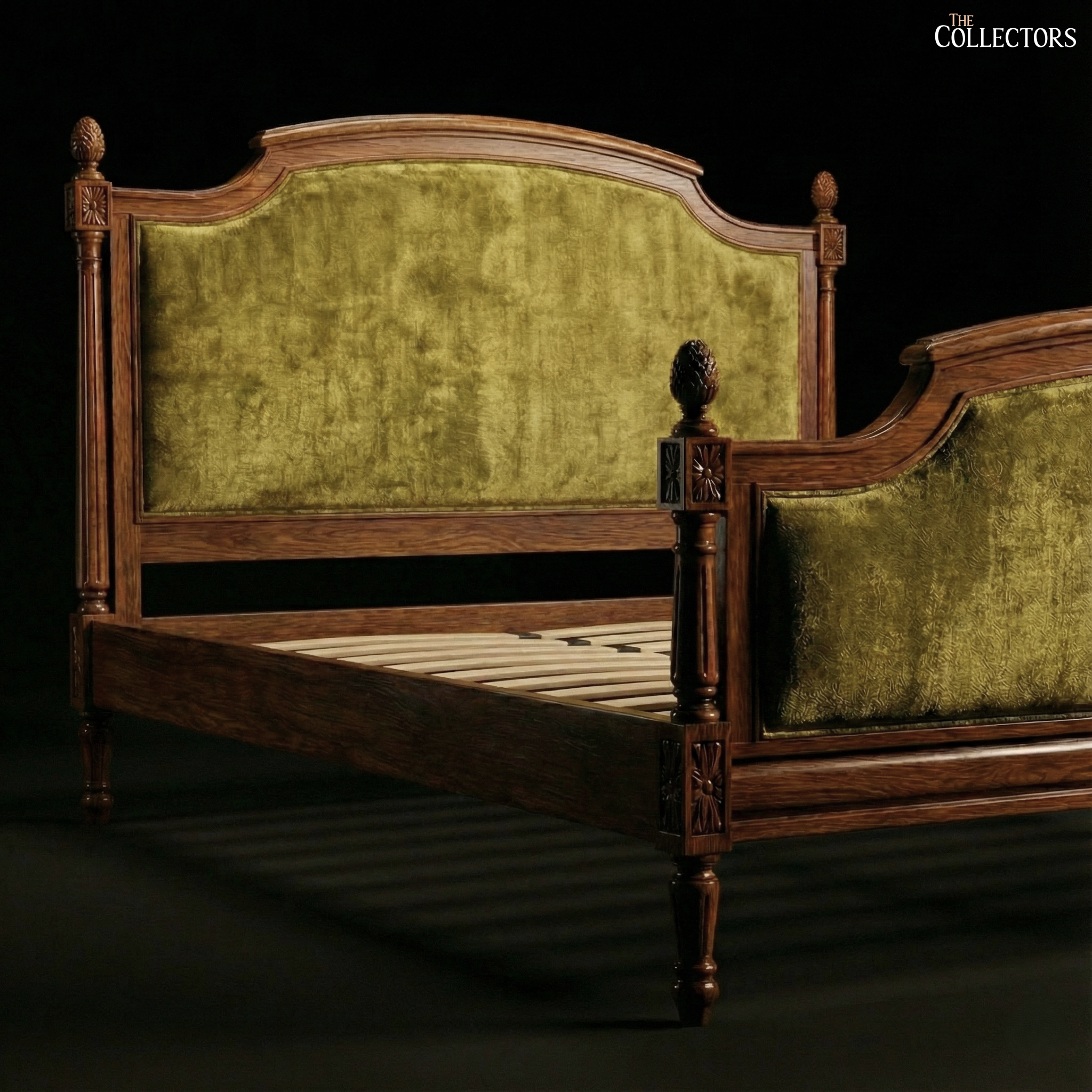 Louis XVI Salon Bed with Pomme de Pin Finials — image 5