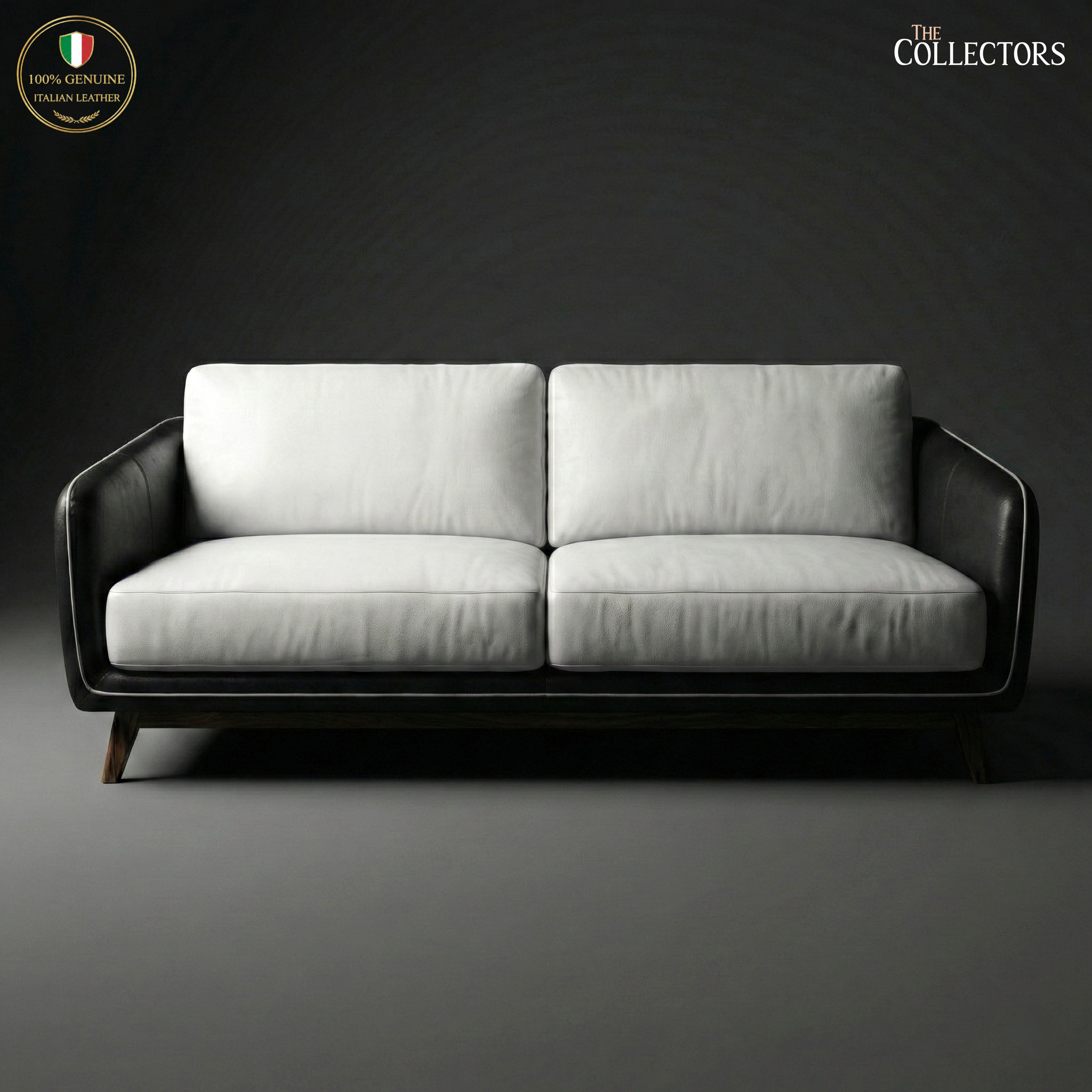 Manhattan Modernist Leather 2 Seater Sofa — image 1