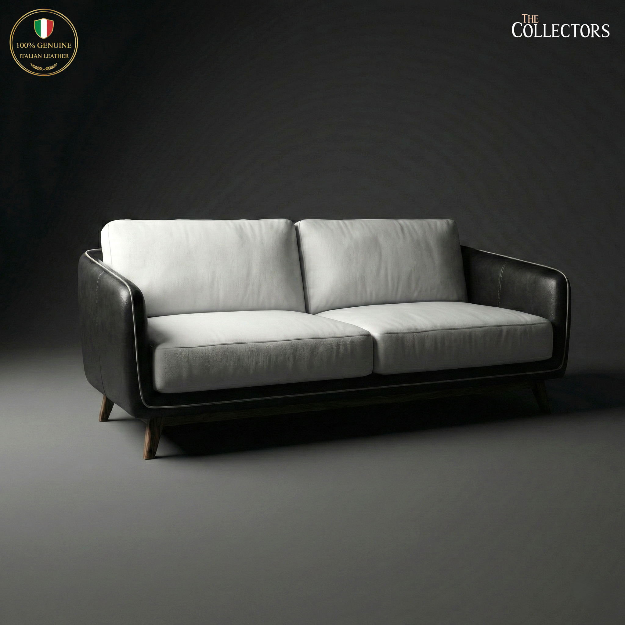 Manhattan Modernist Leather 2 Seater Sofa — image 2