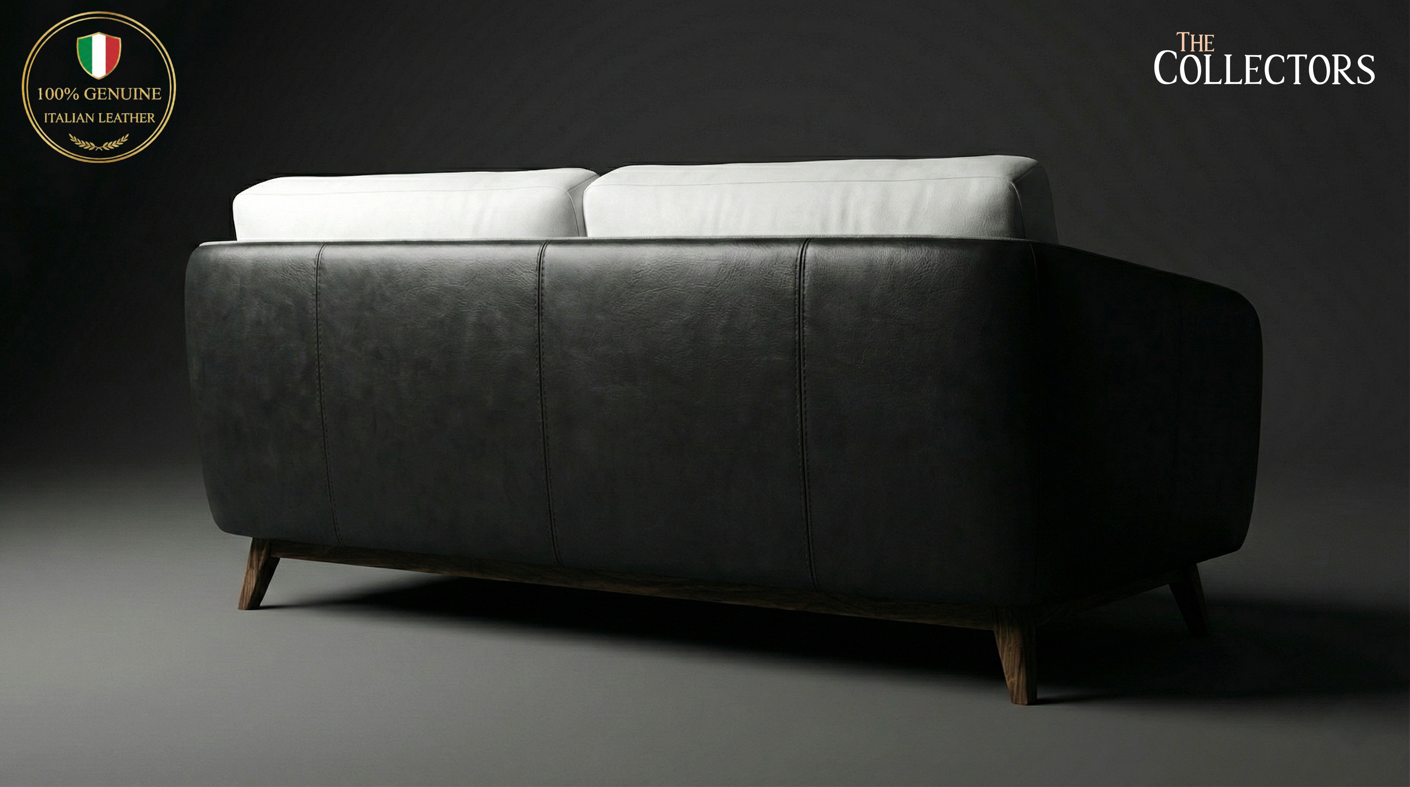 Manhattan Modernist Leather 2 Seater Sofa — image 4